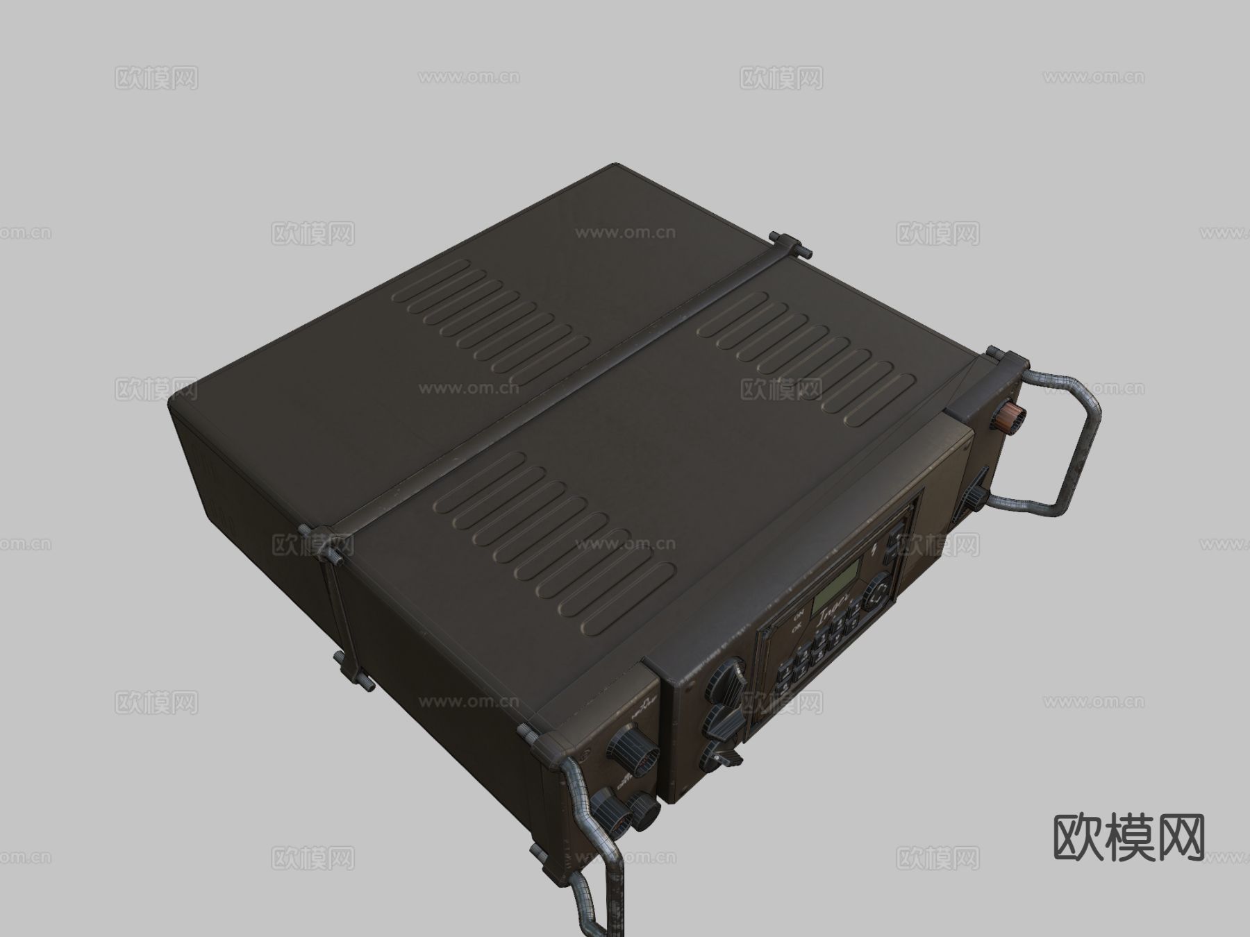 军用无线电 发报机su模型下载（渲染图1）