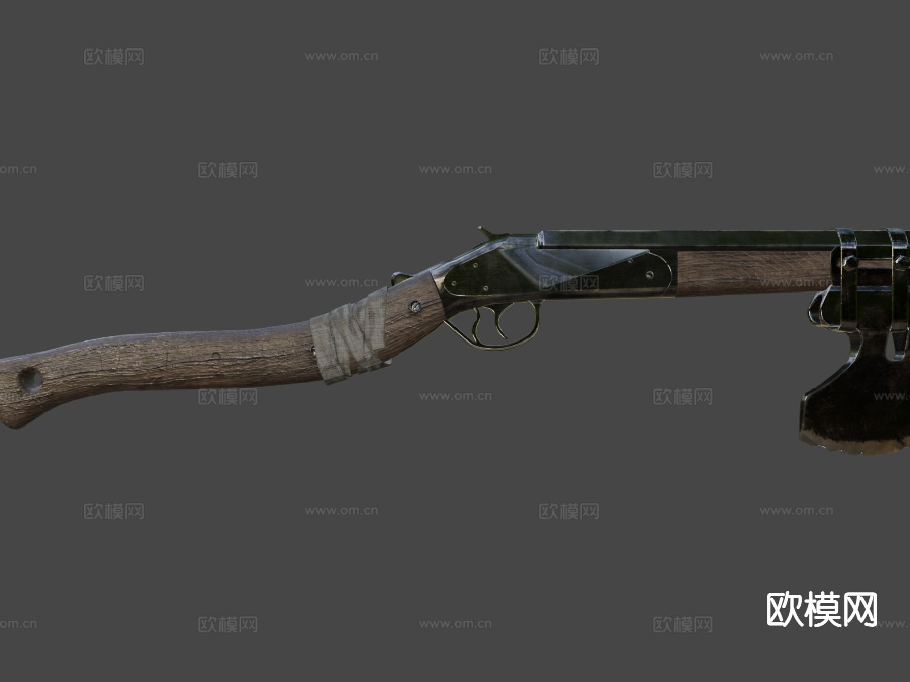 霰弹枪斧su模型下载（渲染图7）