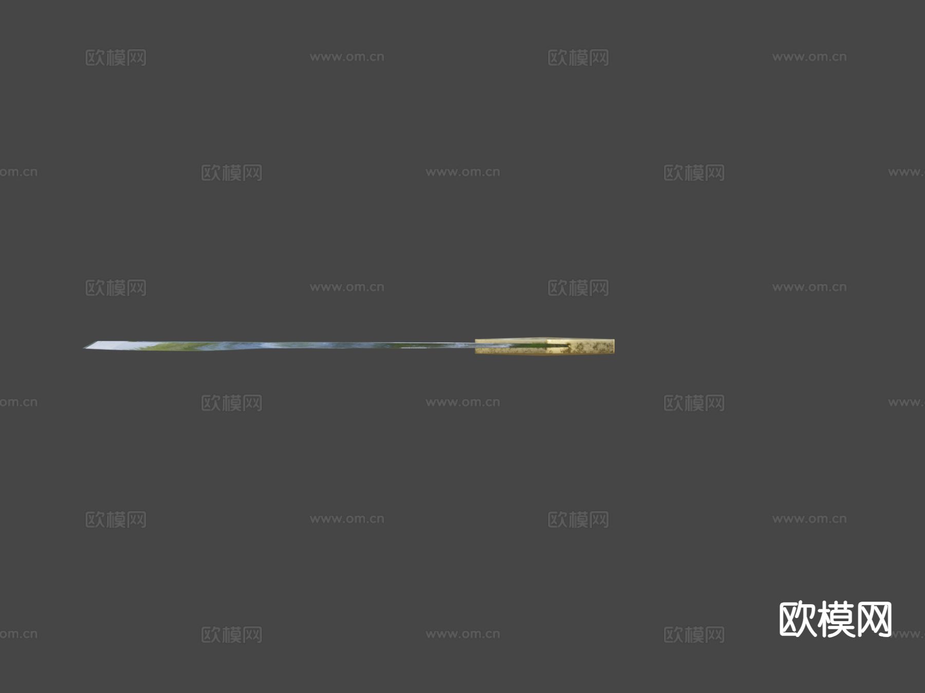 祖尔菲卡尔剑su模型下载（渲染图3）