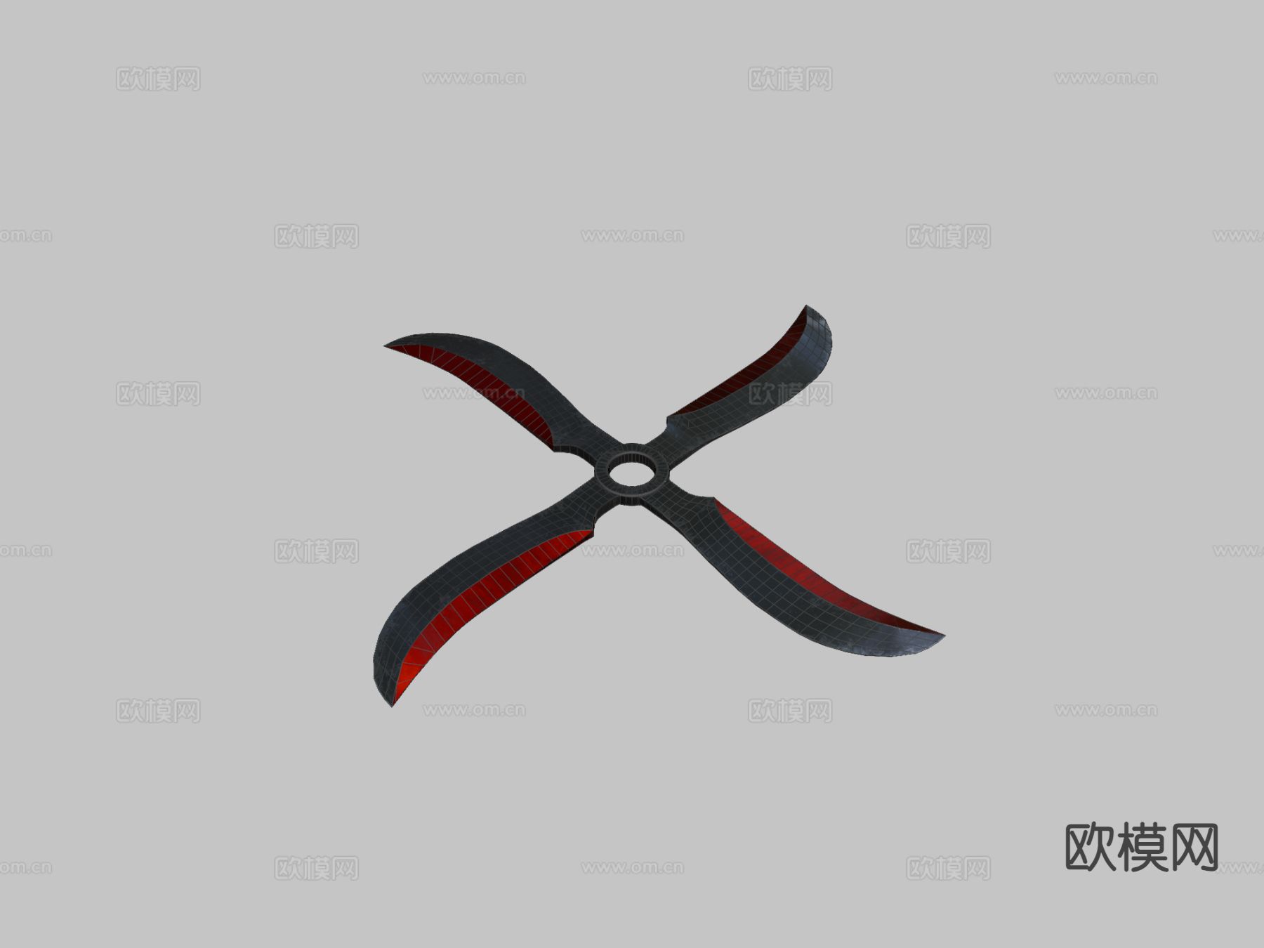 飞镖 武器su模型下载（渲染图1）