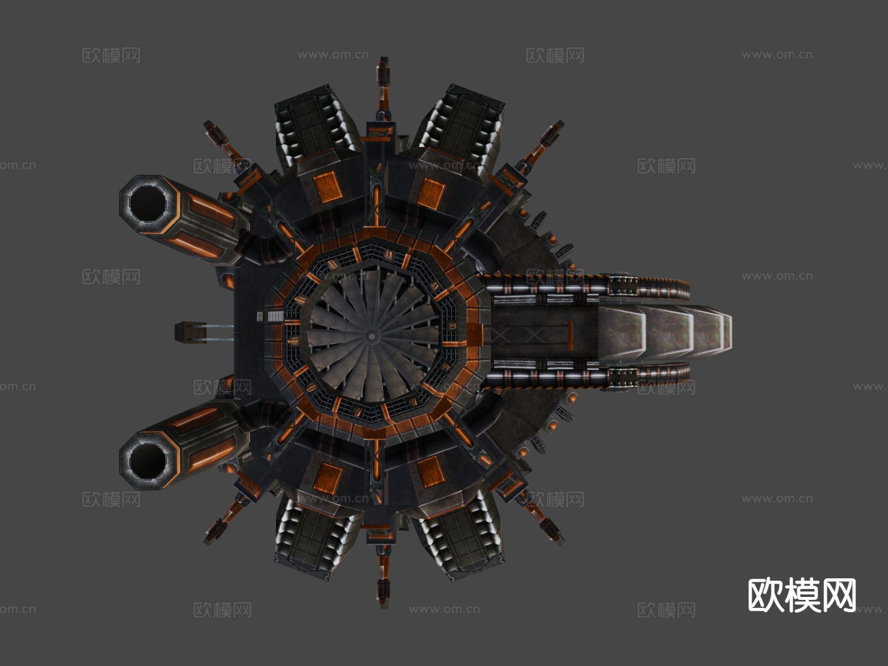 科幻建筑su模型下载（渲染图6）