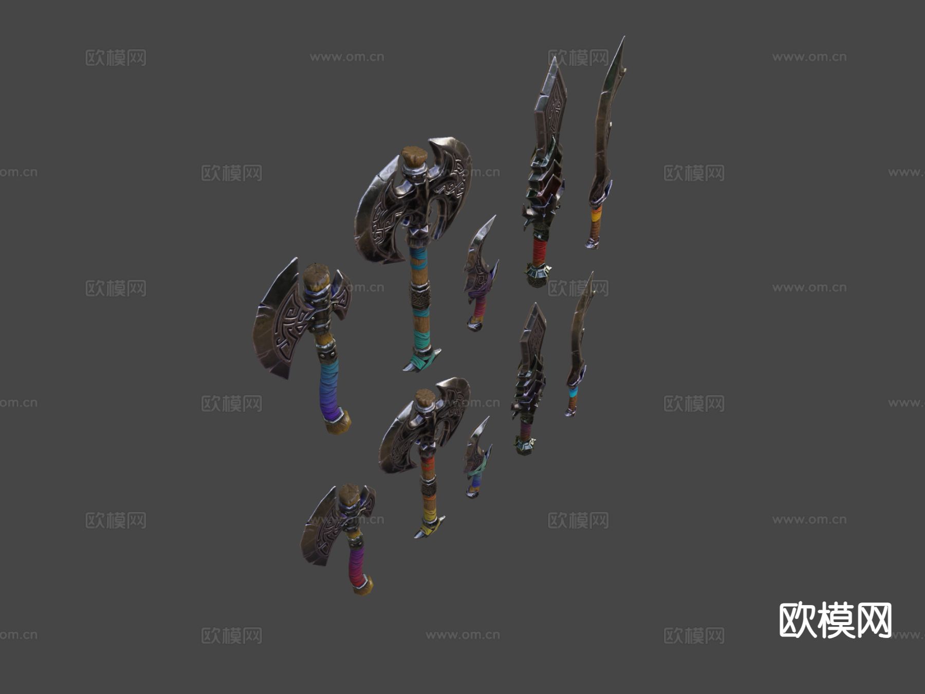 幻想武器包su模型下载（渲染图6）