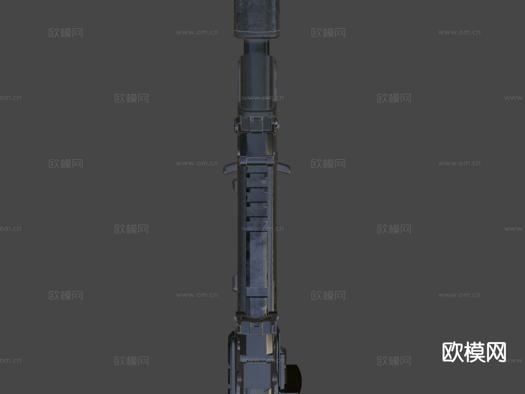 P10罗尼步枪su模型下载（渲染图5）