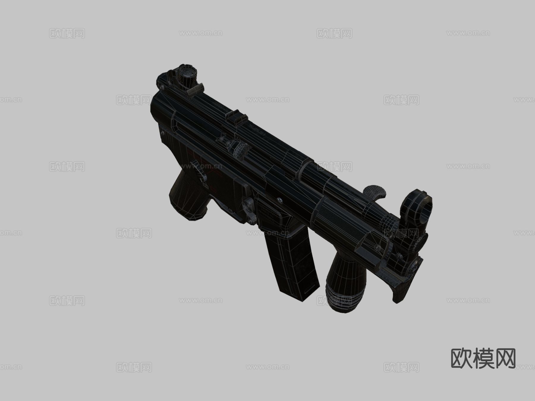 榴弹炮su模型下载（渲染图2）