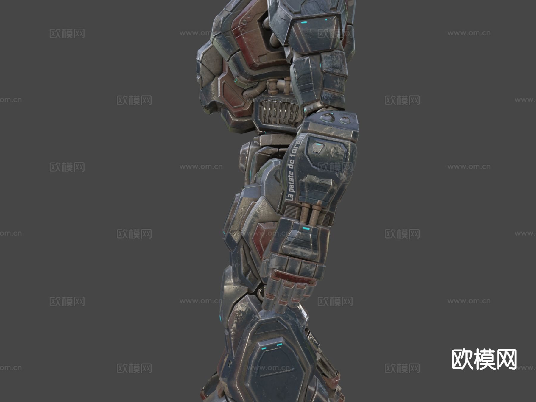 启发杰格机器人su模型下载（渲染图4）