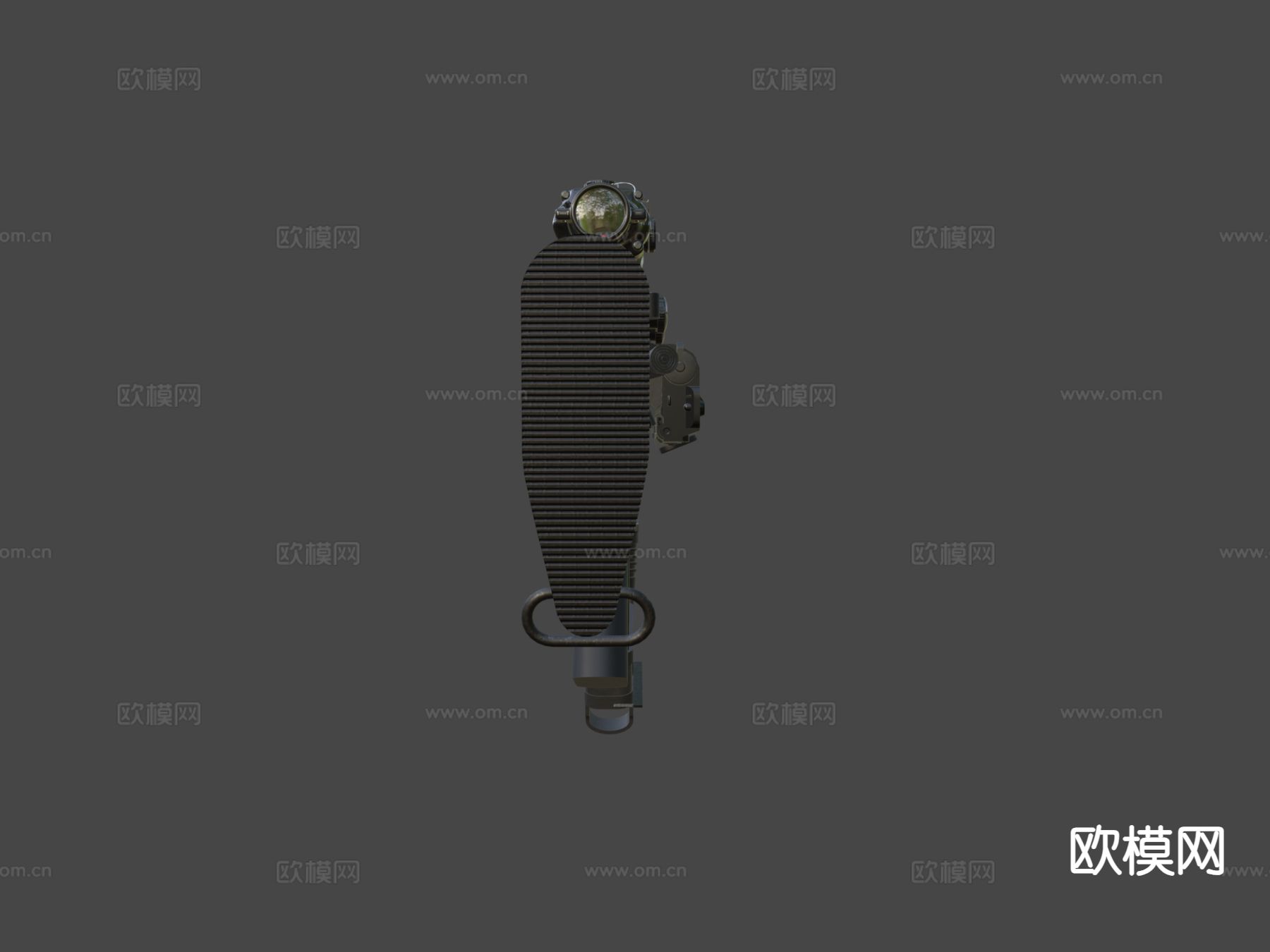 M4卡宾枪与瞄准镜su模型下载（渲染图4）