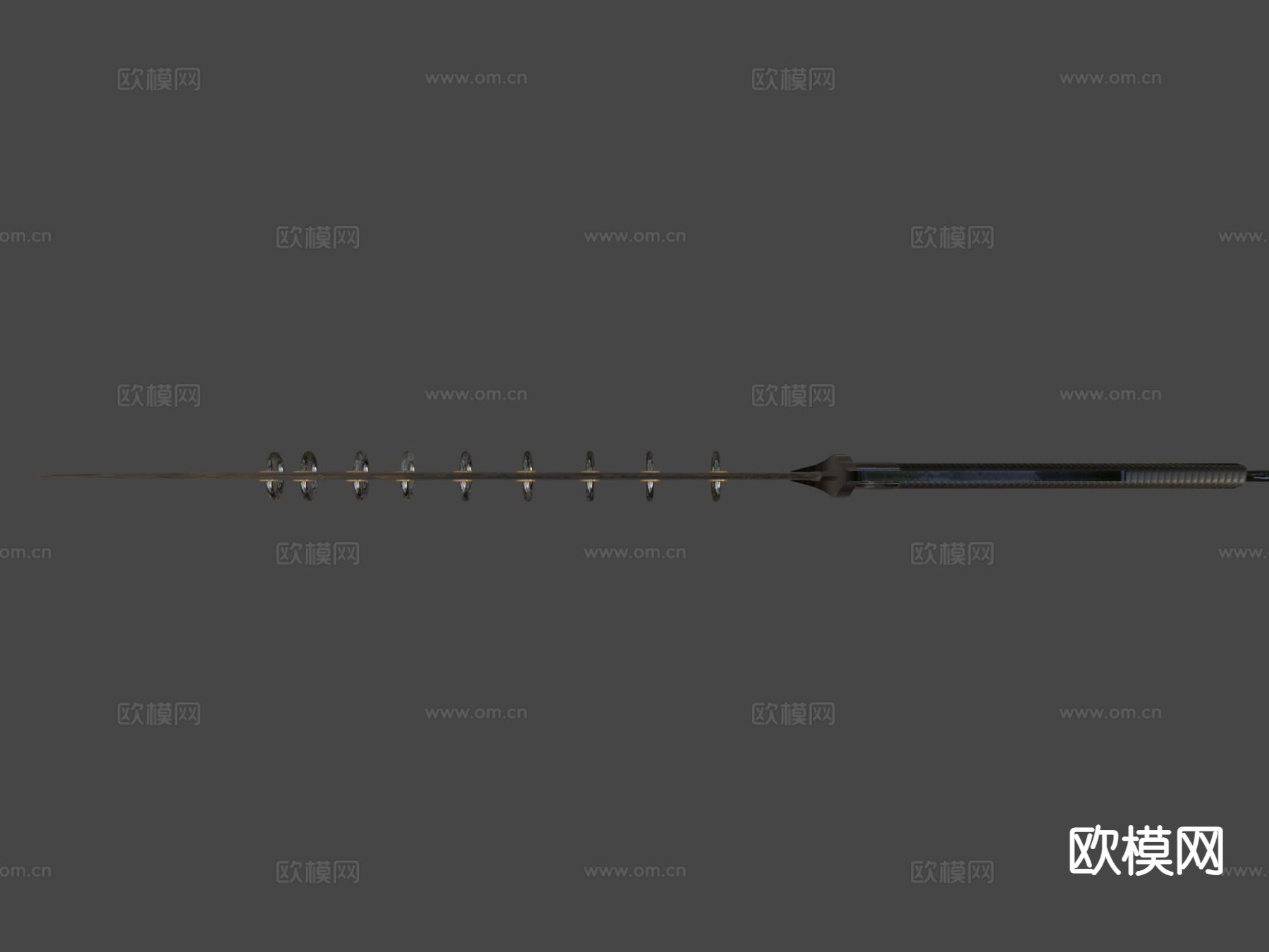 中国大刀su模型下载（渲染图7）