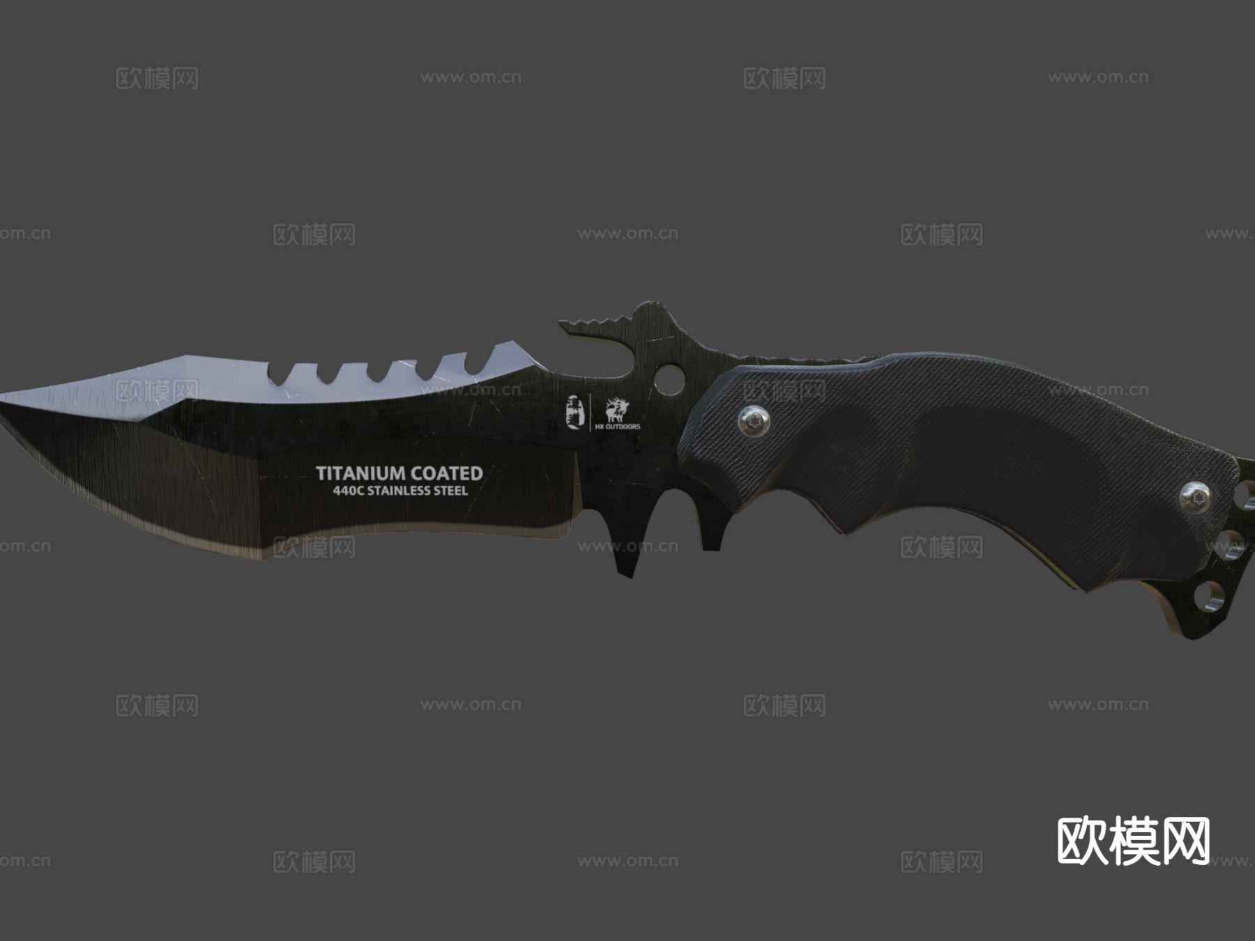 战术刀 短刀su模型下载（渲染图6）