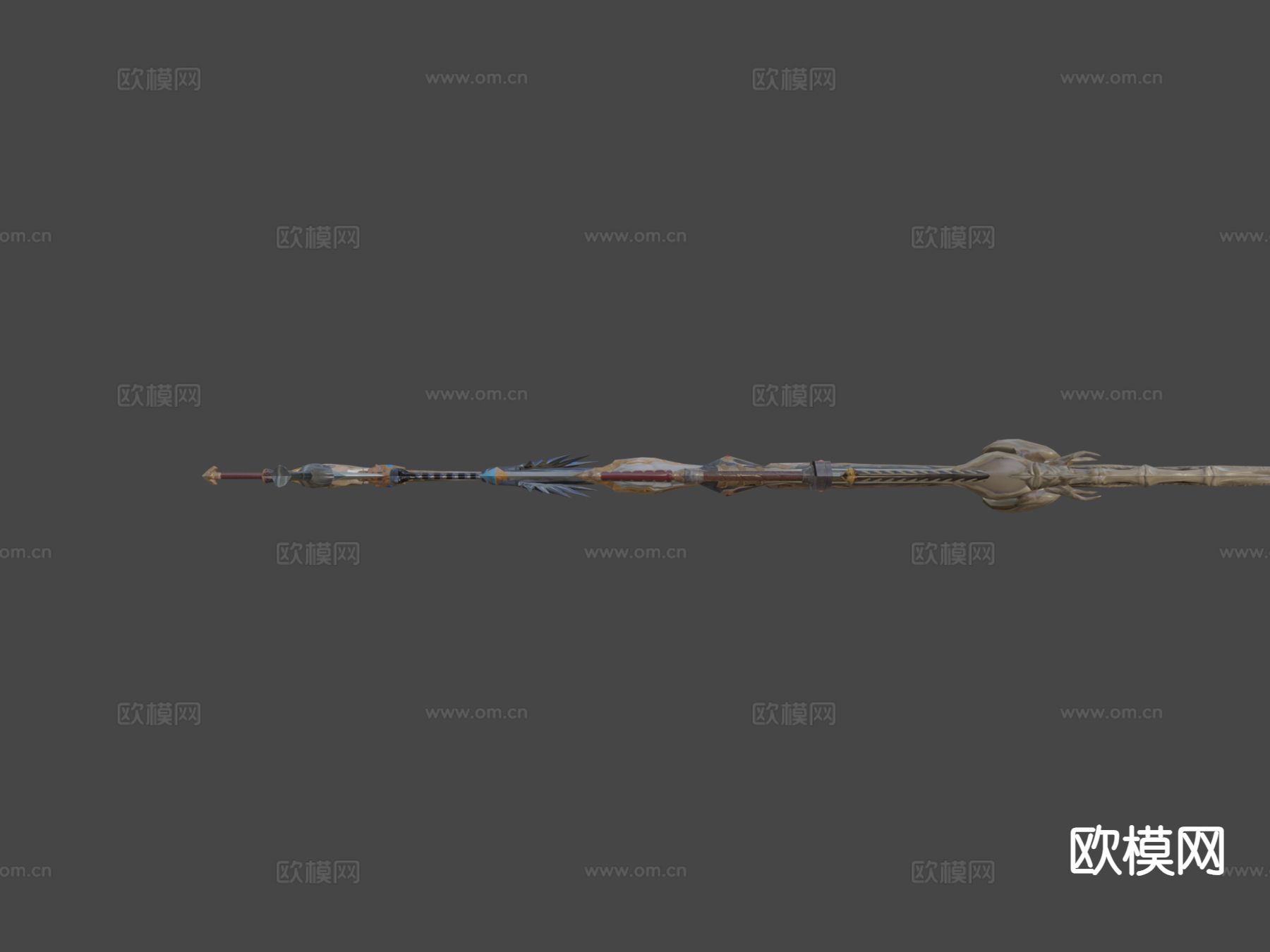 战斗剑包su模型下载（渲染图4）