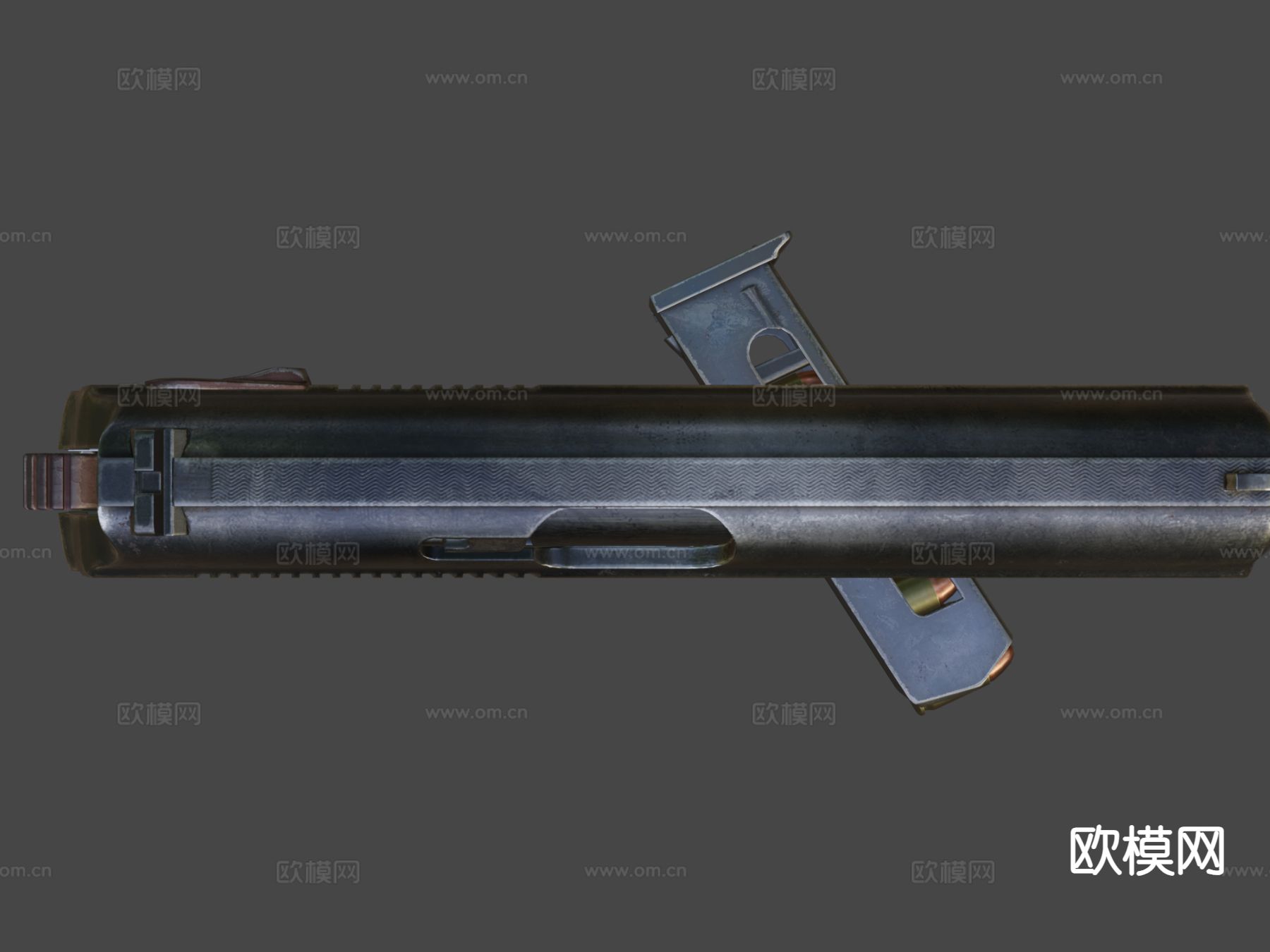 手枪 枪支 枪械su模型下载（渲染图7）