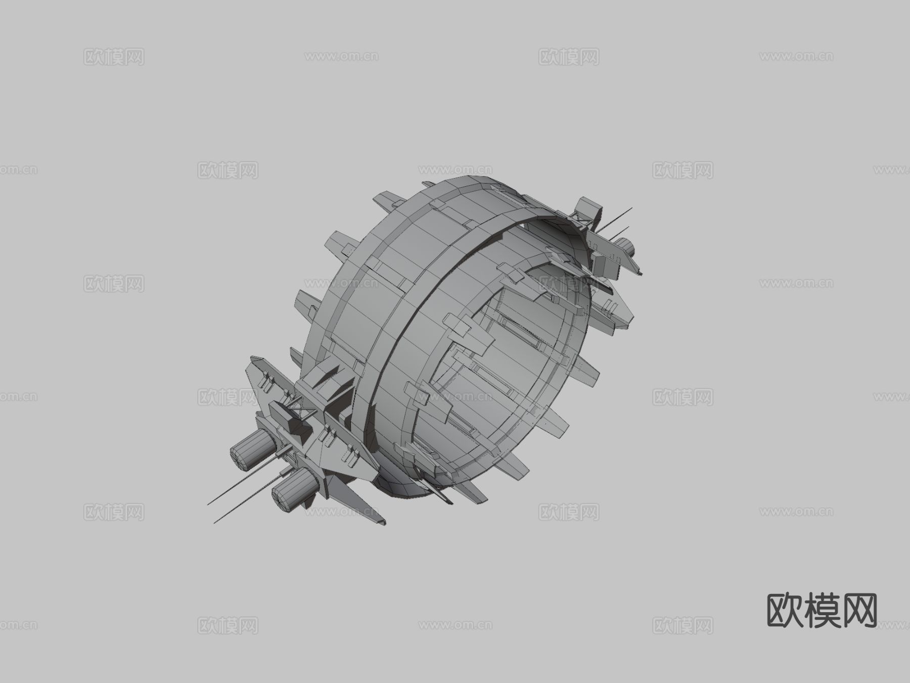 科幻跳跃门su模型下载（渲染图3）