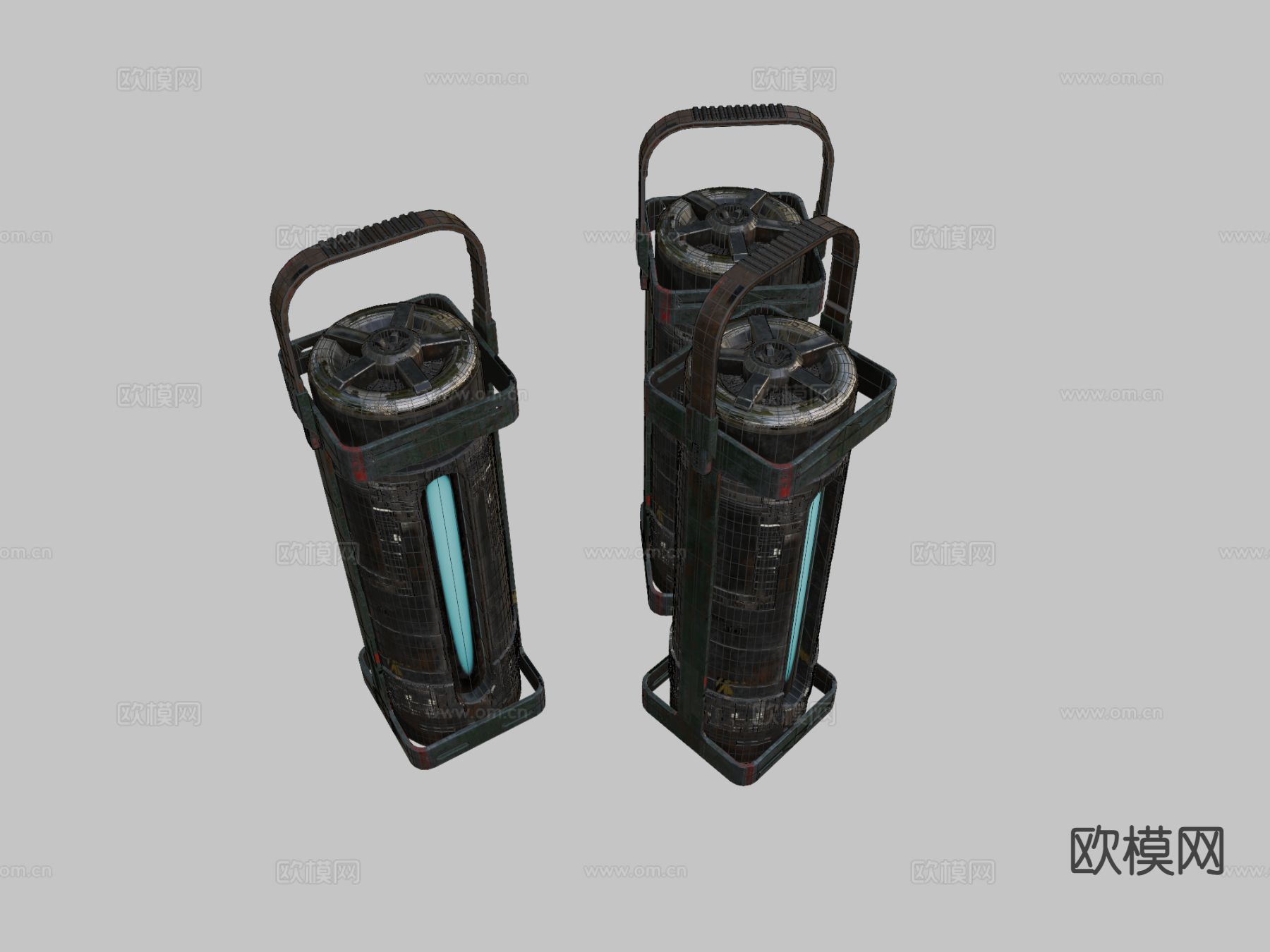 电池-箱子-容器su模型下载（渲染图1）