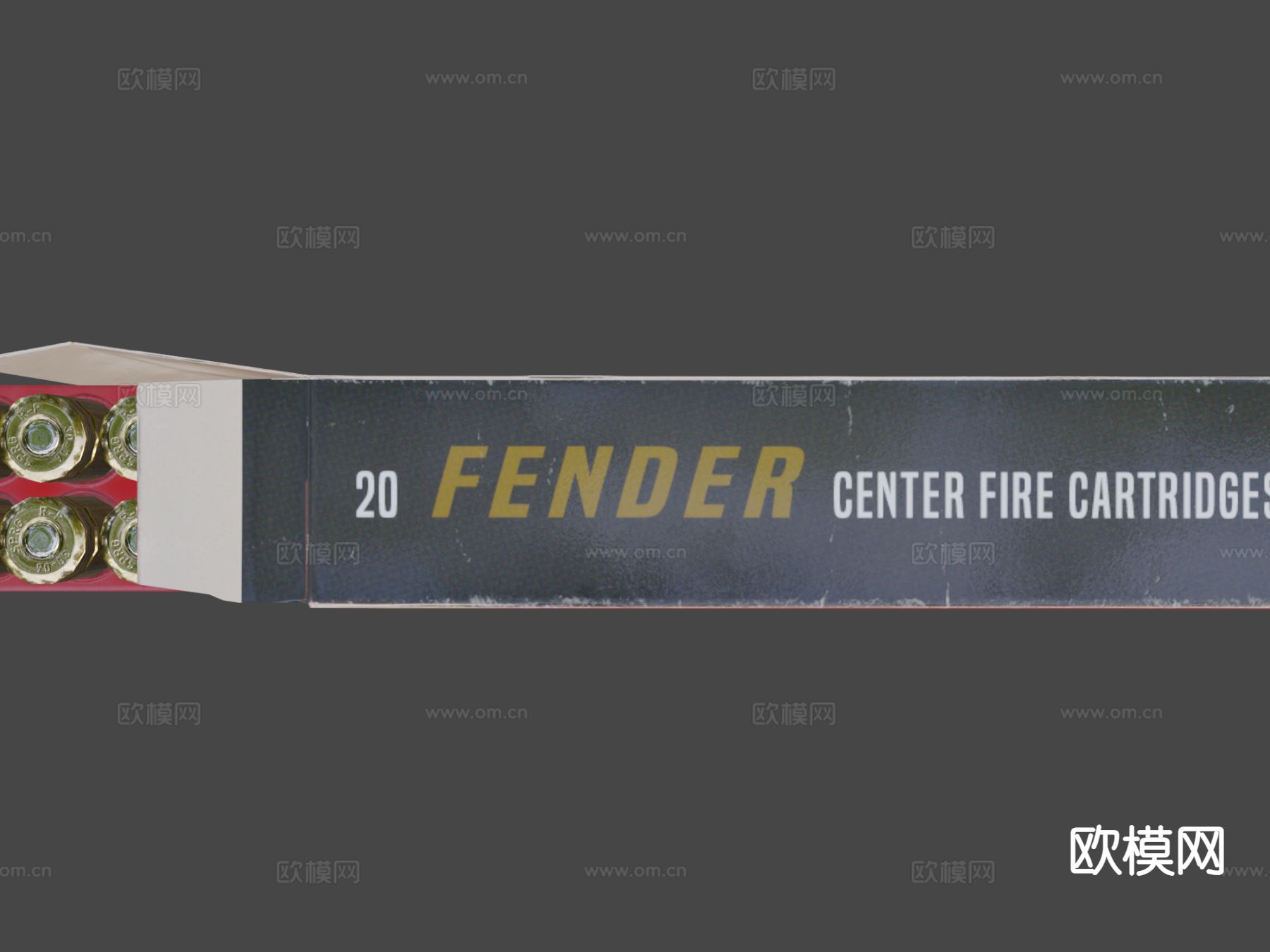 步枪子弹(弹药)su模型下载（渲染图7）