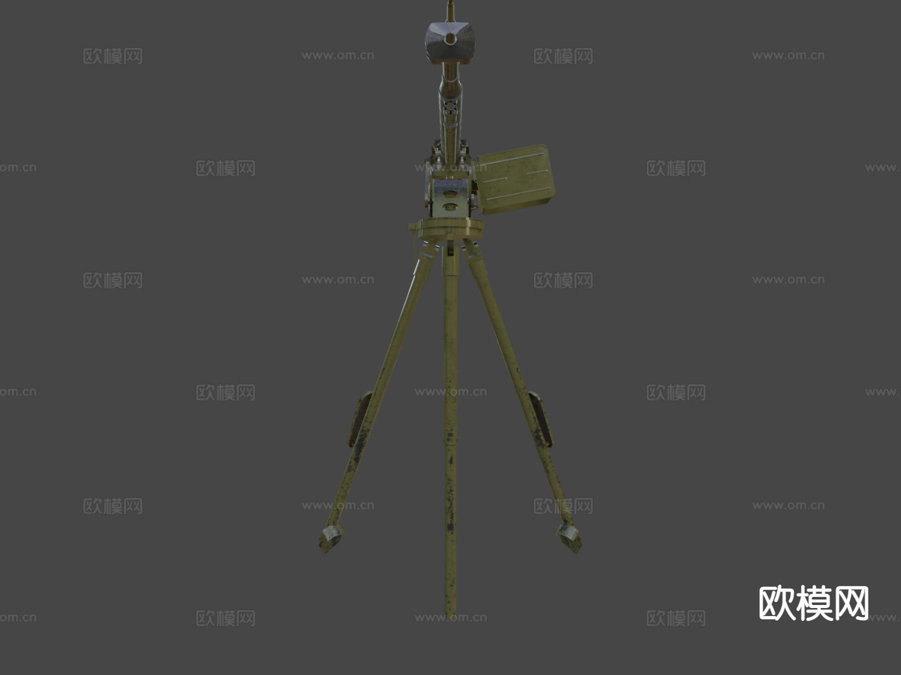 科幻步枪su模型下载（渲染图7）