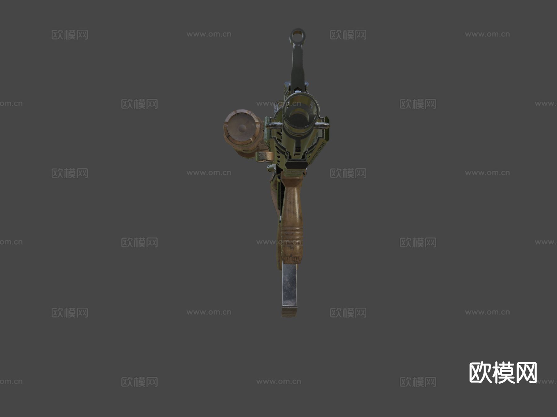 科赫 HK416步枪 枪支 枪械su模型下载（渲染图4）