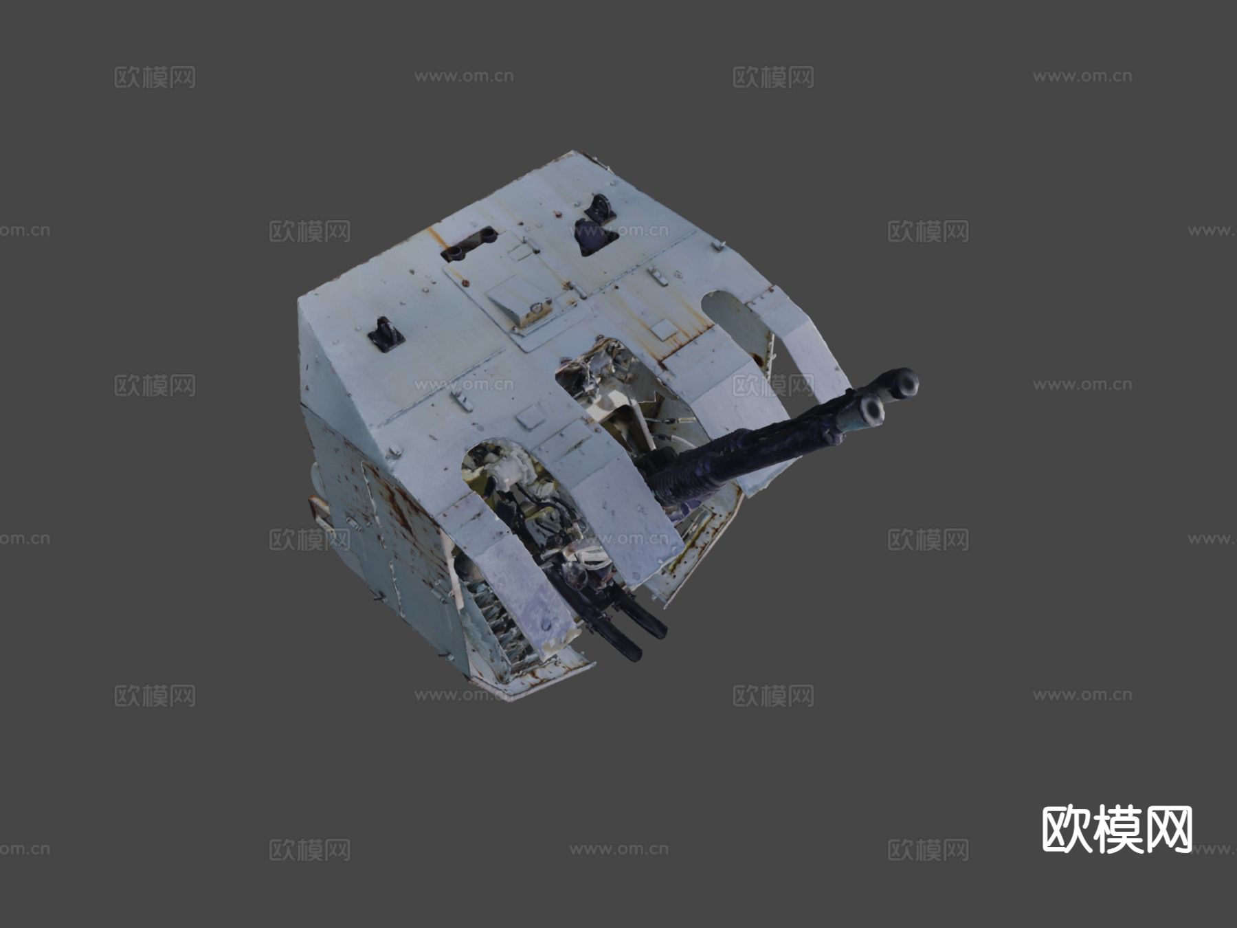 炮塔机 武器su模型下载（渲染图4）