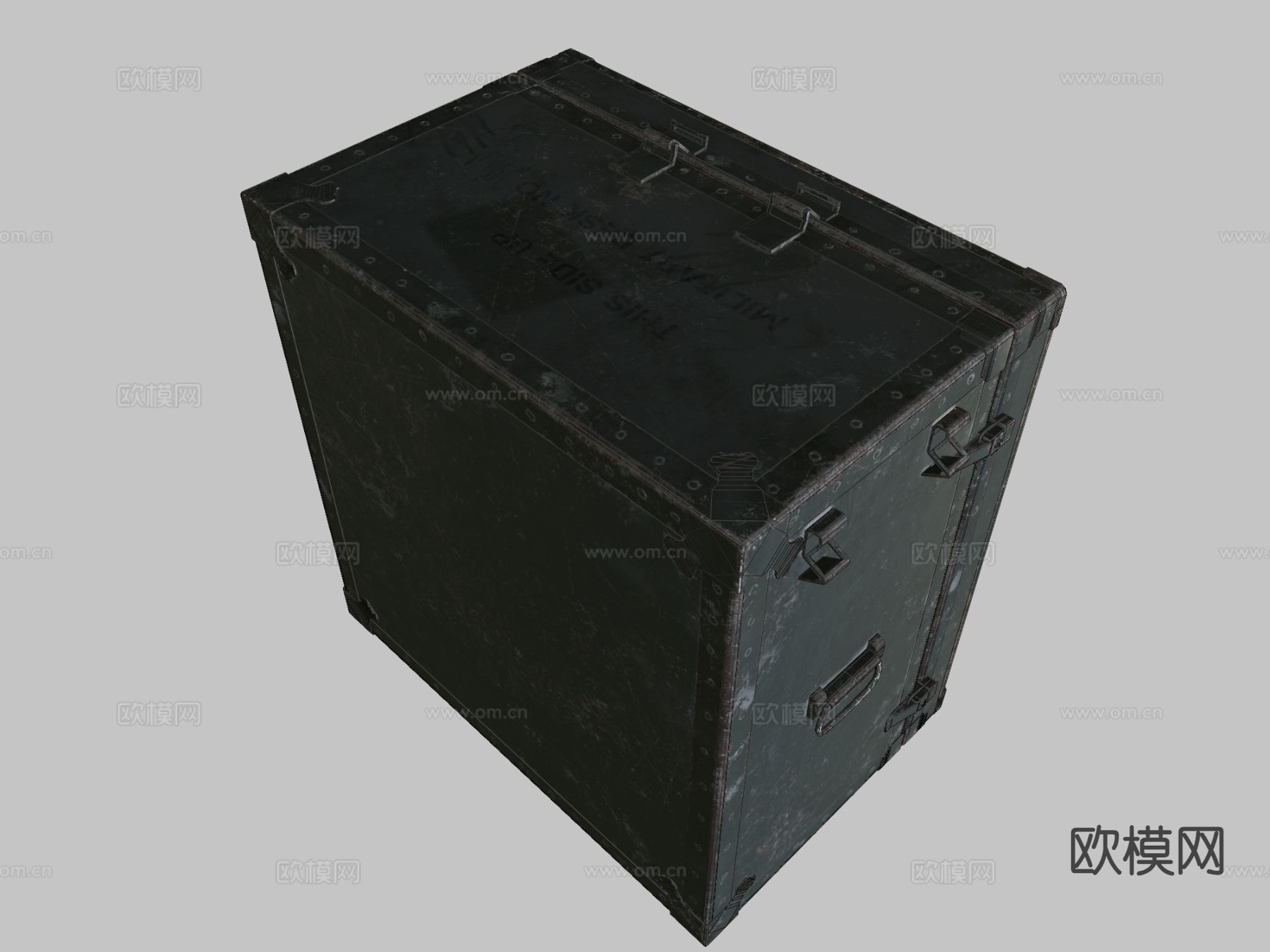 军用箱 武器箱 子弹箱su模型下载（渲染图1）
