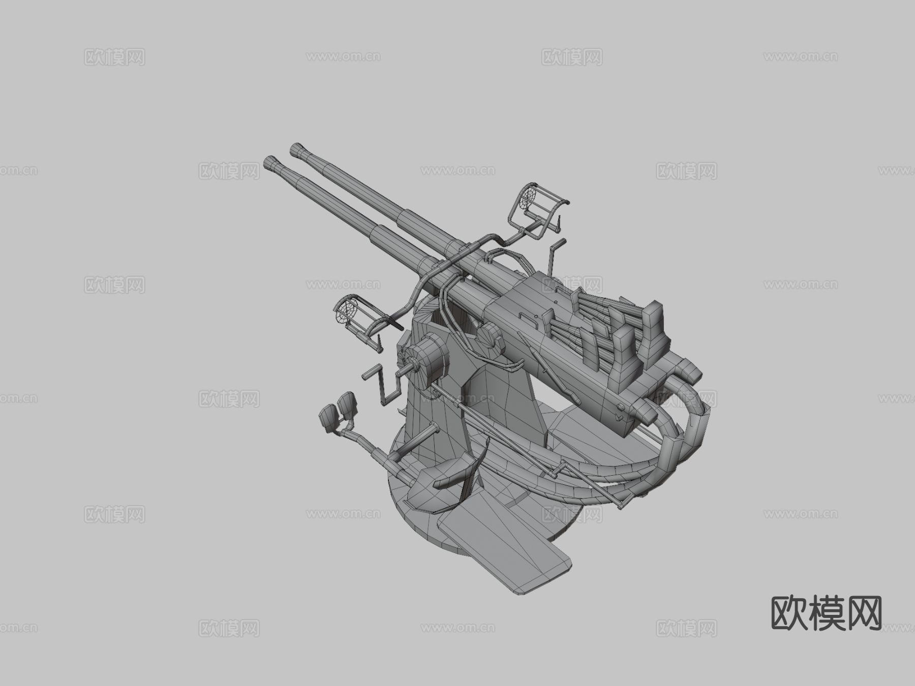炮塔机su模型下载（渲染图3）