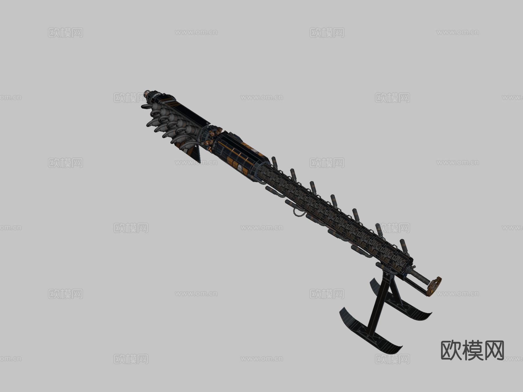 科幻枪 枪支 枪械su模型下载（渲染图1）