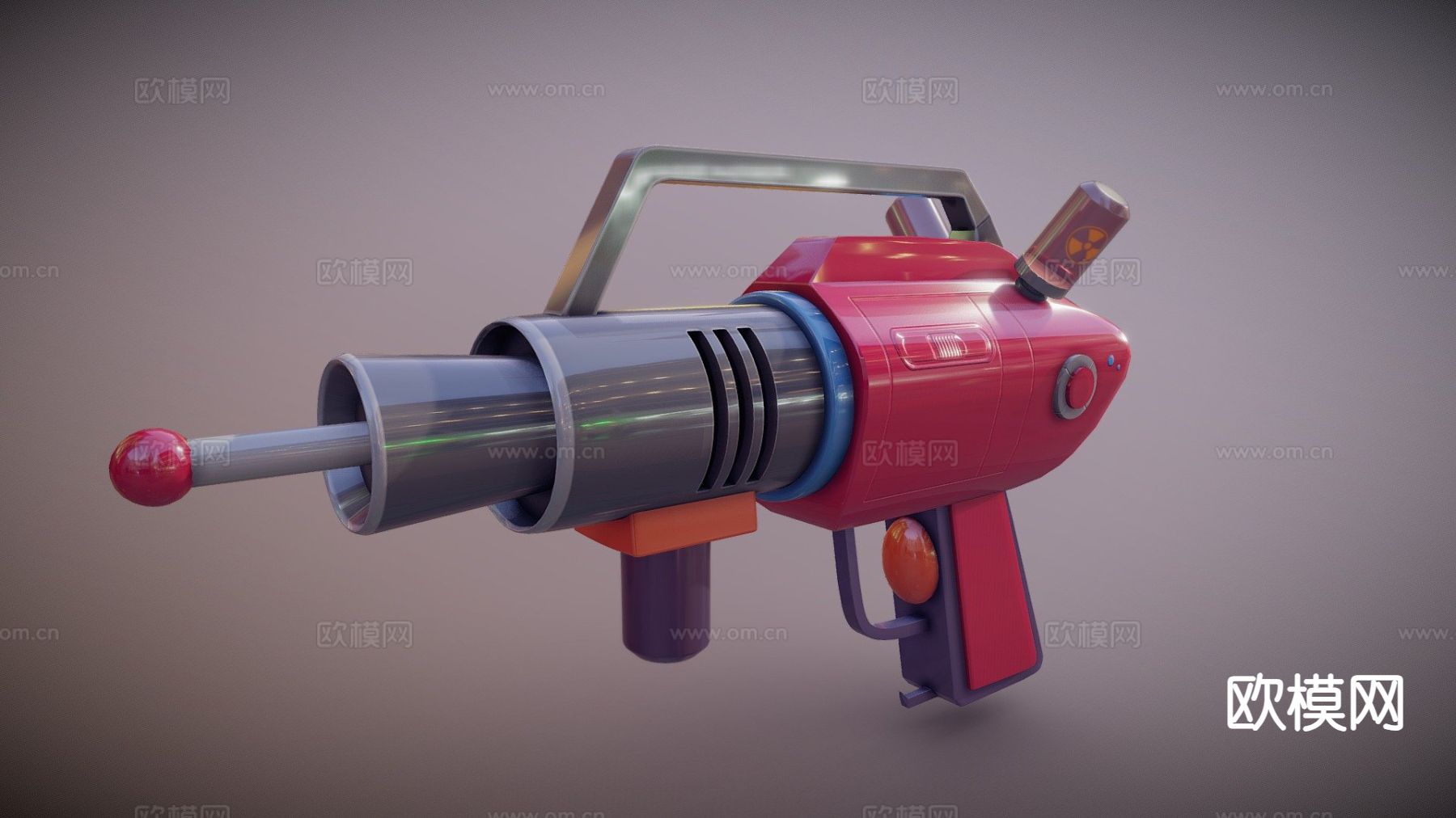 复古枪su模型下载（渲染图2）