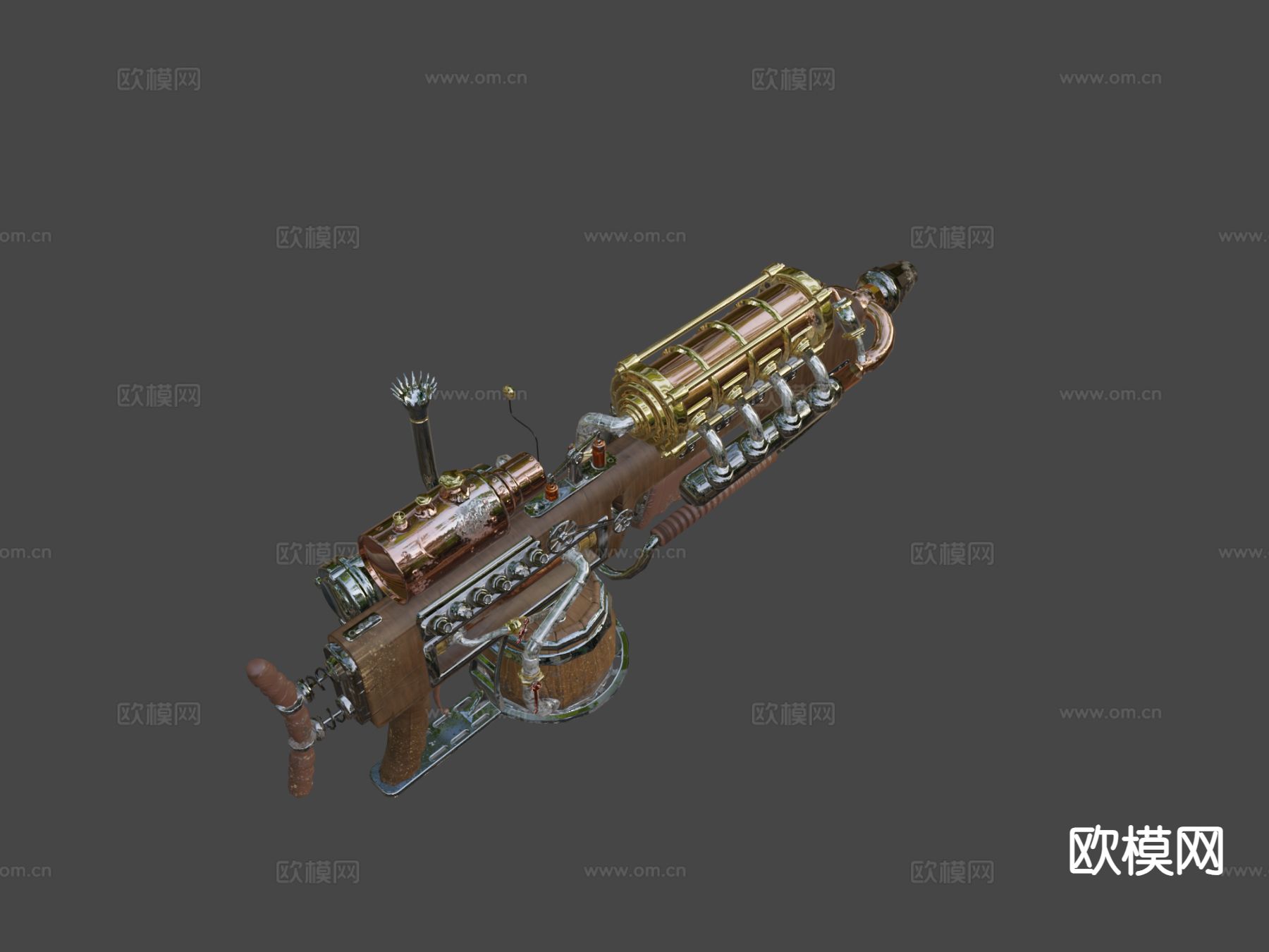 金块步枪su模型下载（渲染图4）