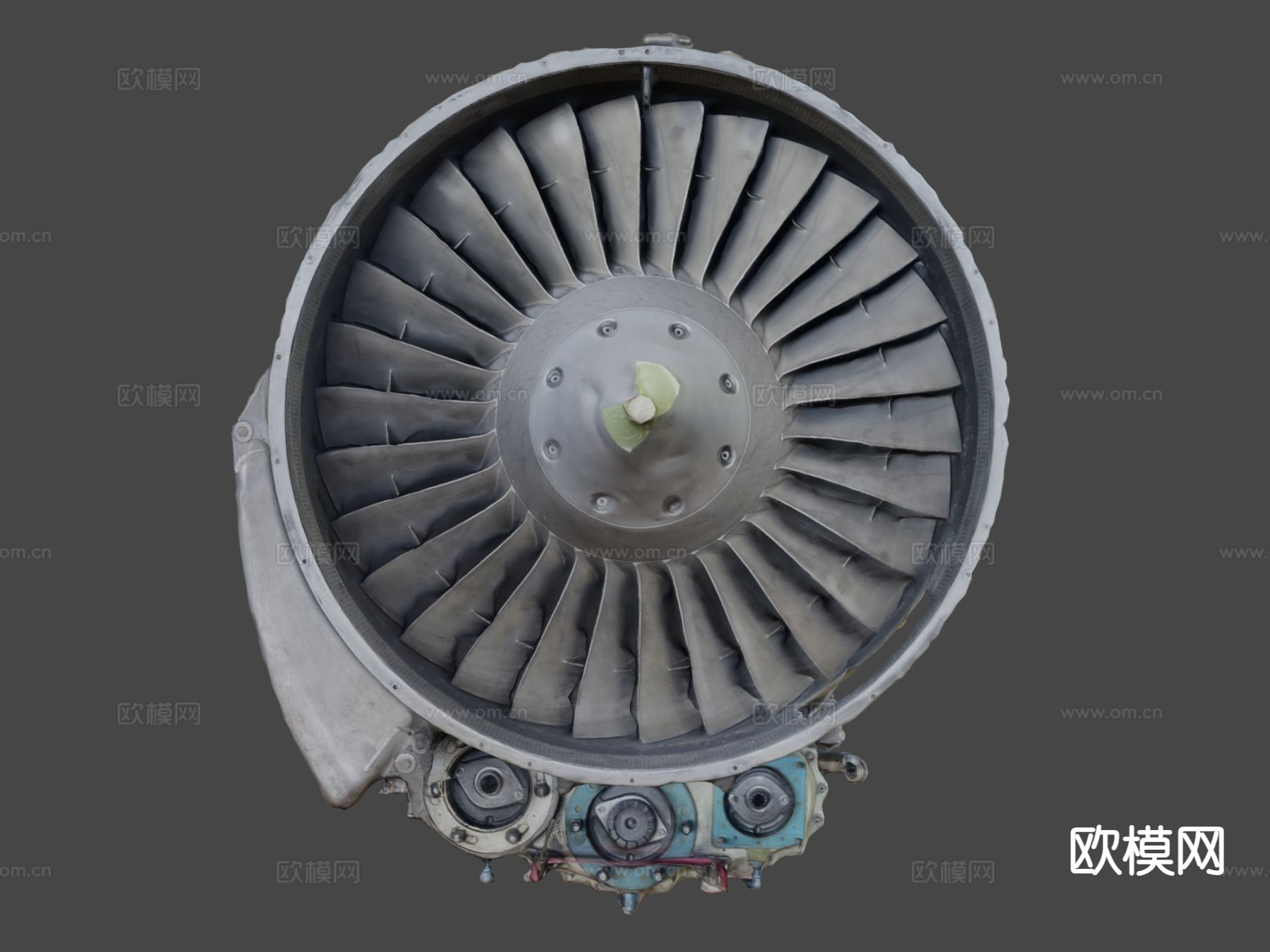 喷气式涡轮发动机su模型下载（渲染图4）