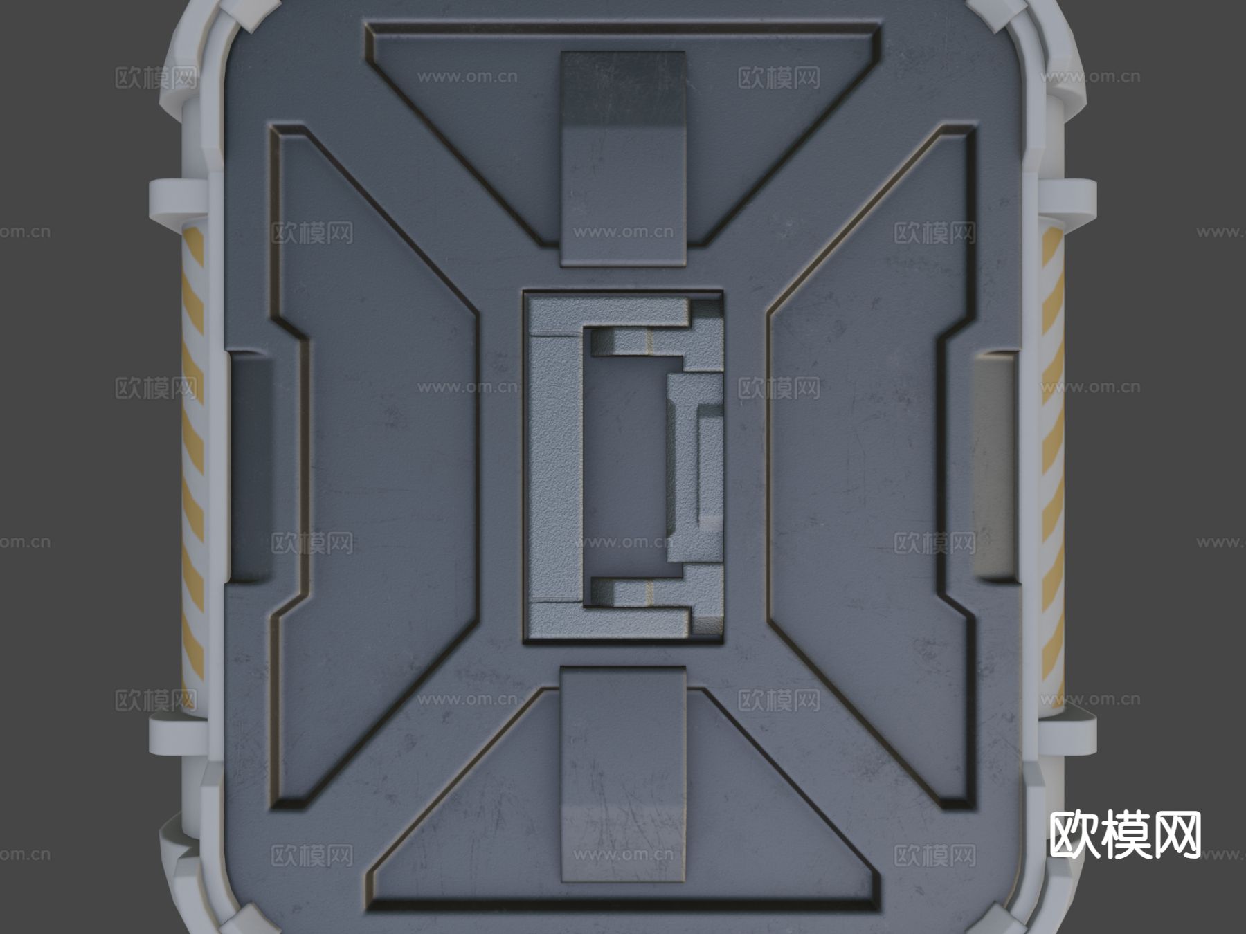 科幻集装箱su模型下载（渲染图6）