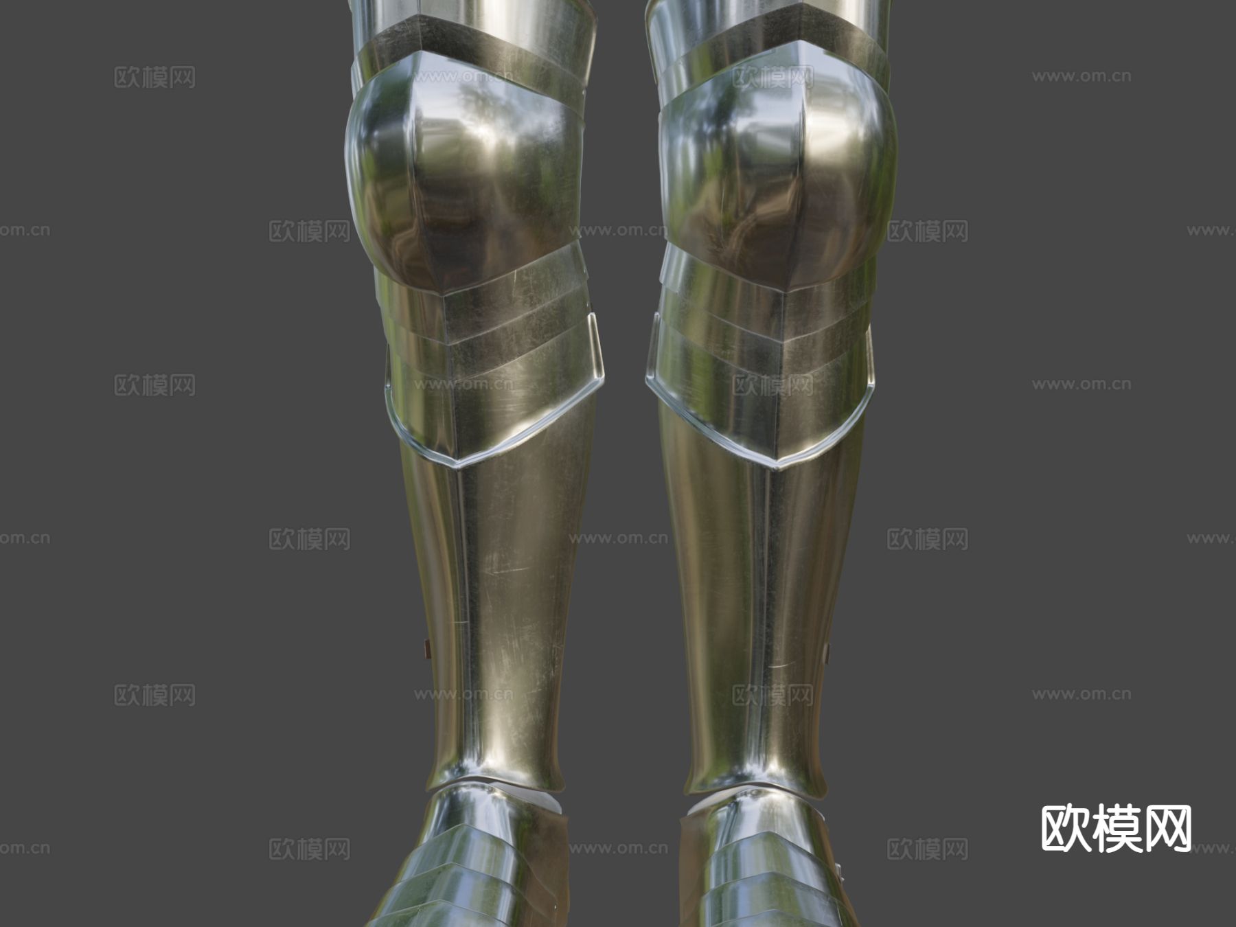 欧洲中世纪胫甲与马刺su模型下载（渲染图7）