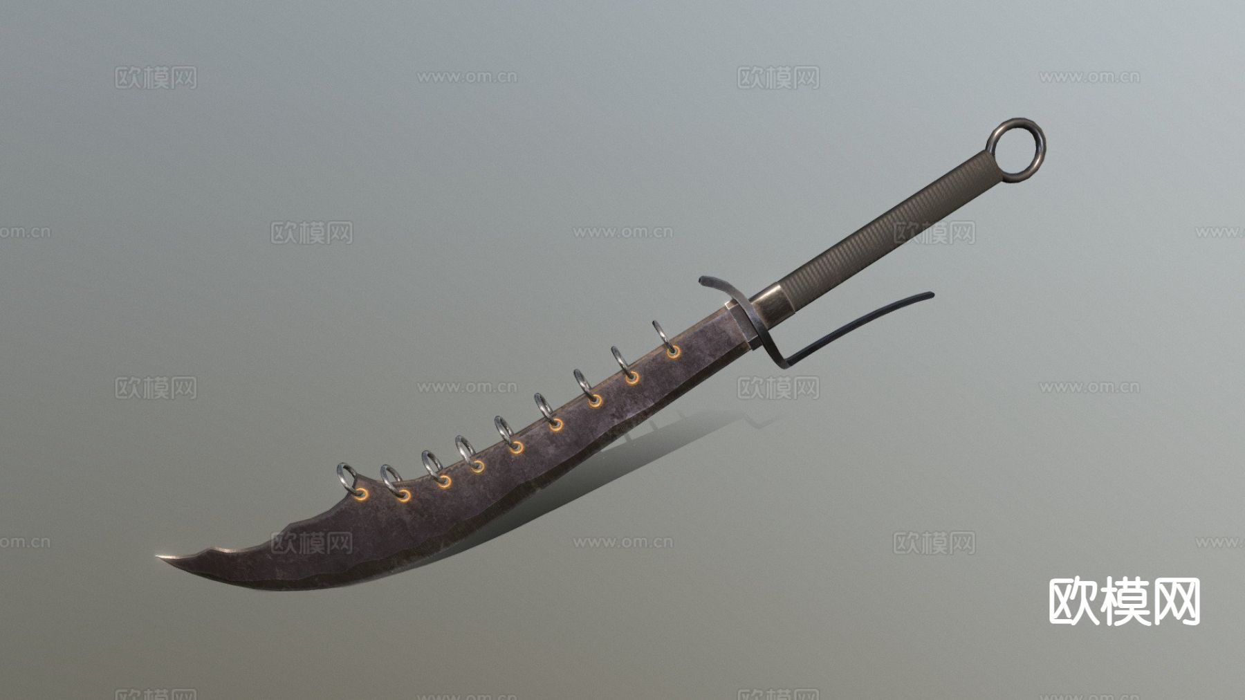 中国大刀su模型下载（渲染图2）