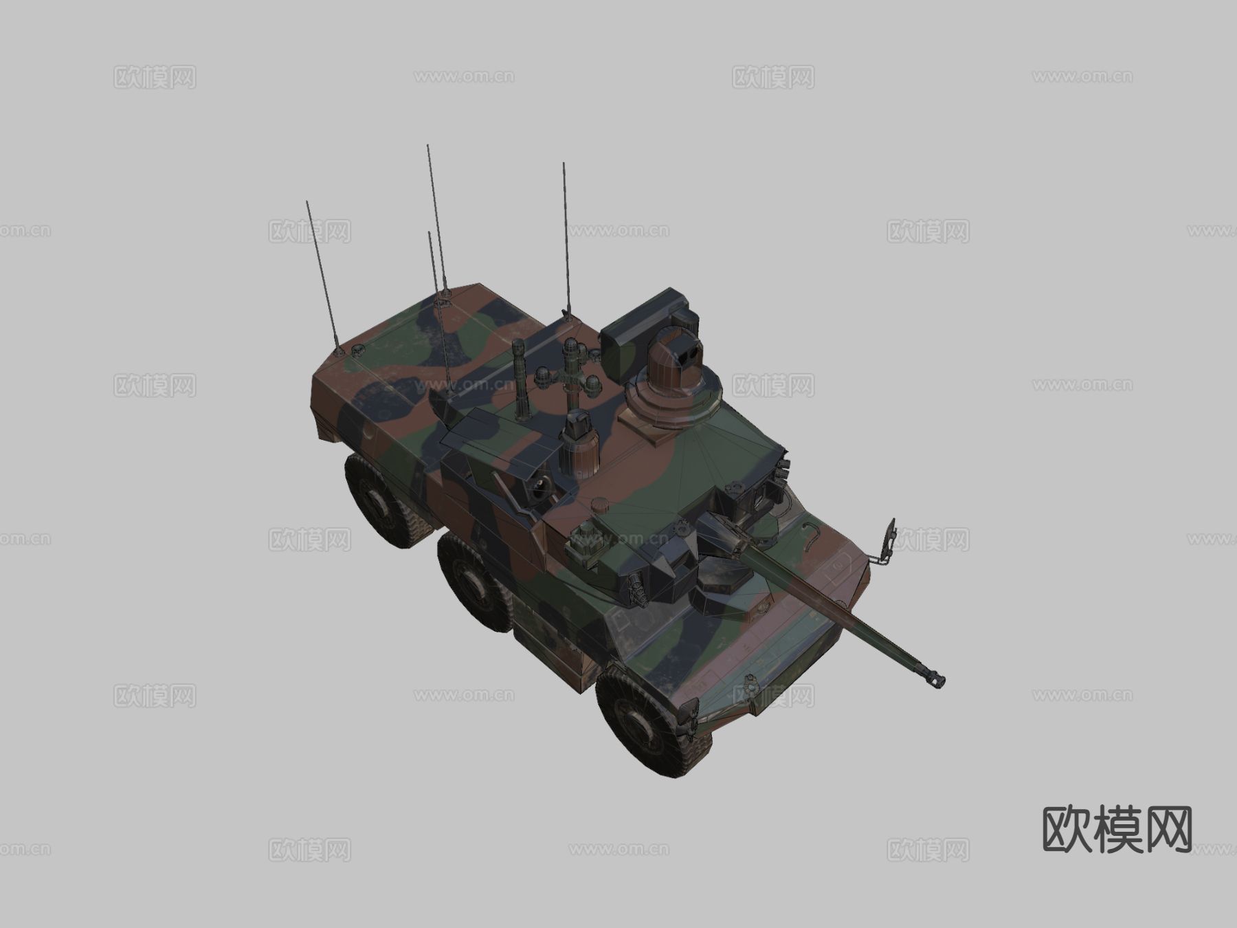 美洲虎坦克su模型下载（渲染图1）