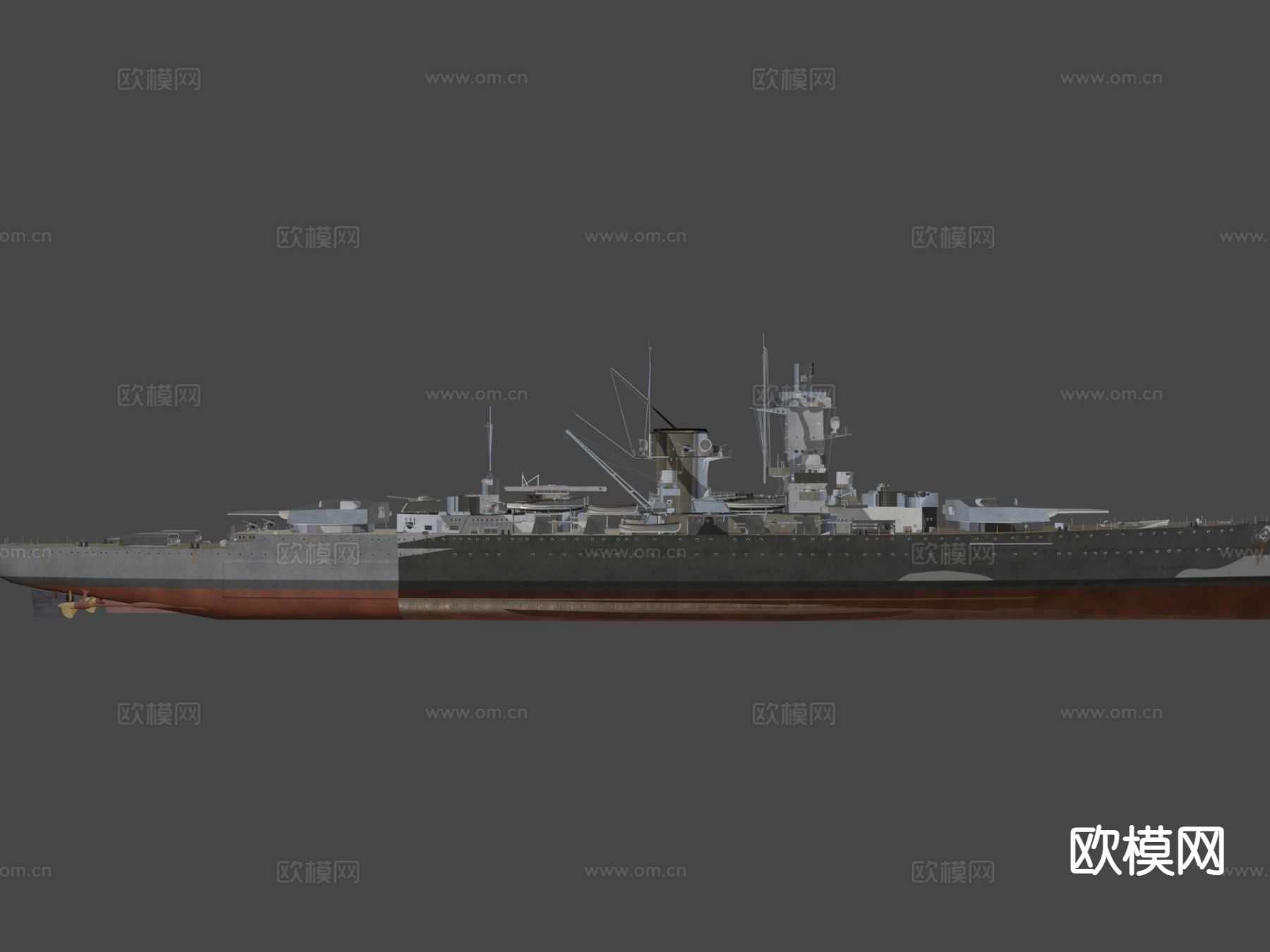 船巡逻舰su模型下载（渲染图7）