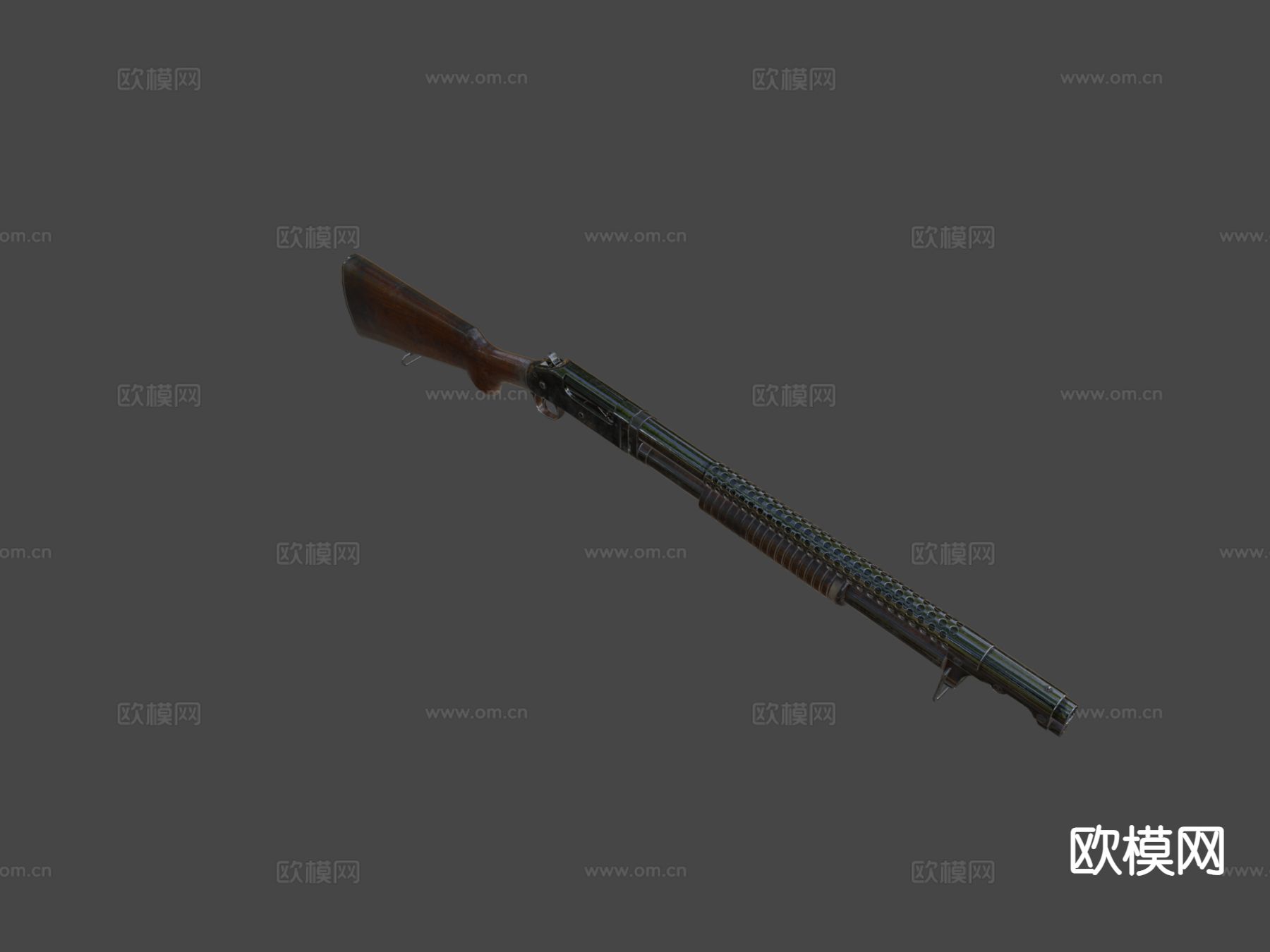 霰弹枪 枪支 枪械su模型下载（渲染图7）