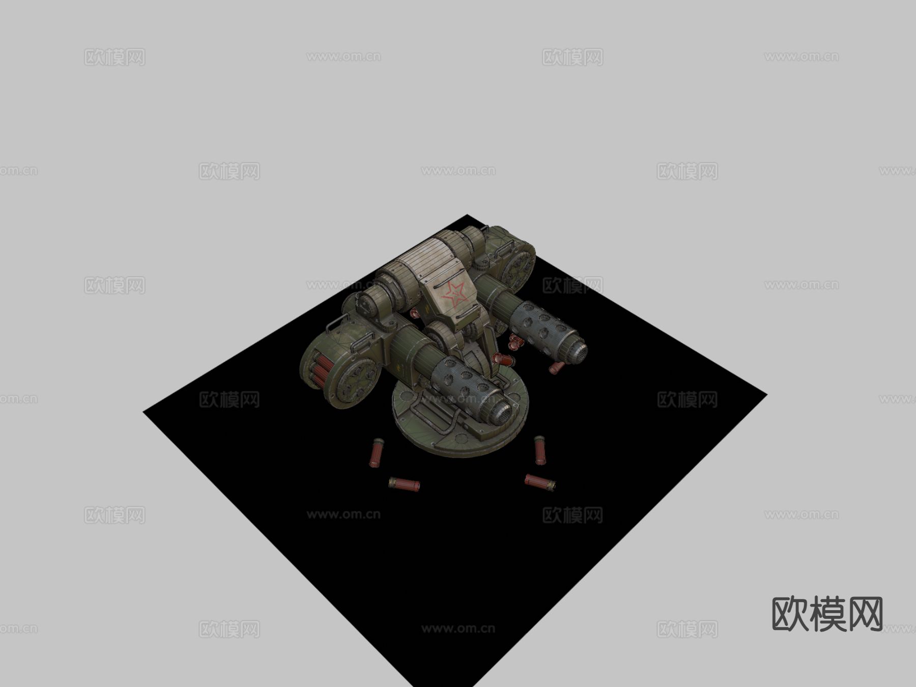 炮塔su模型下载（渲染图1）