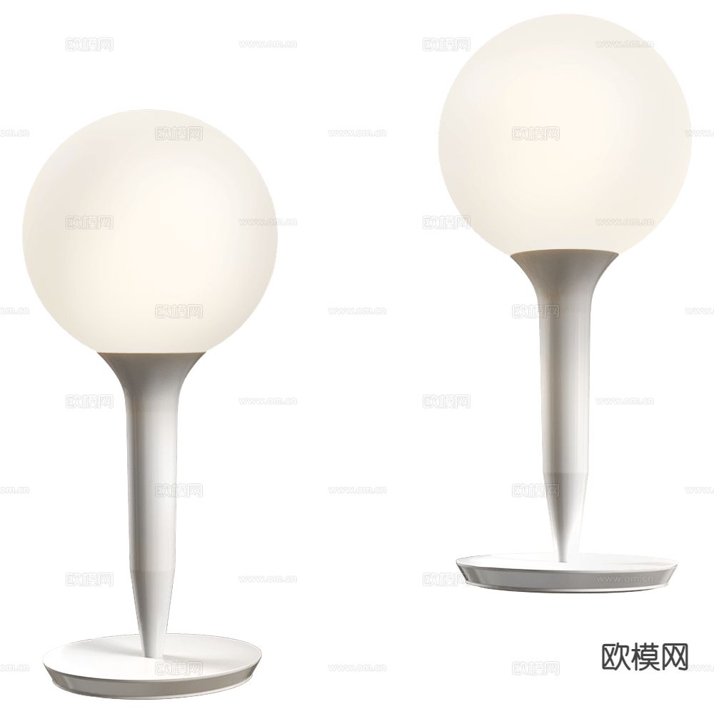 Artemide 圆球台灯3d模型