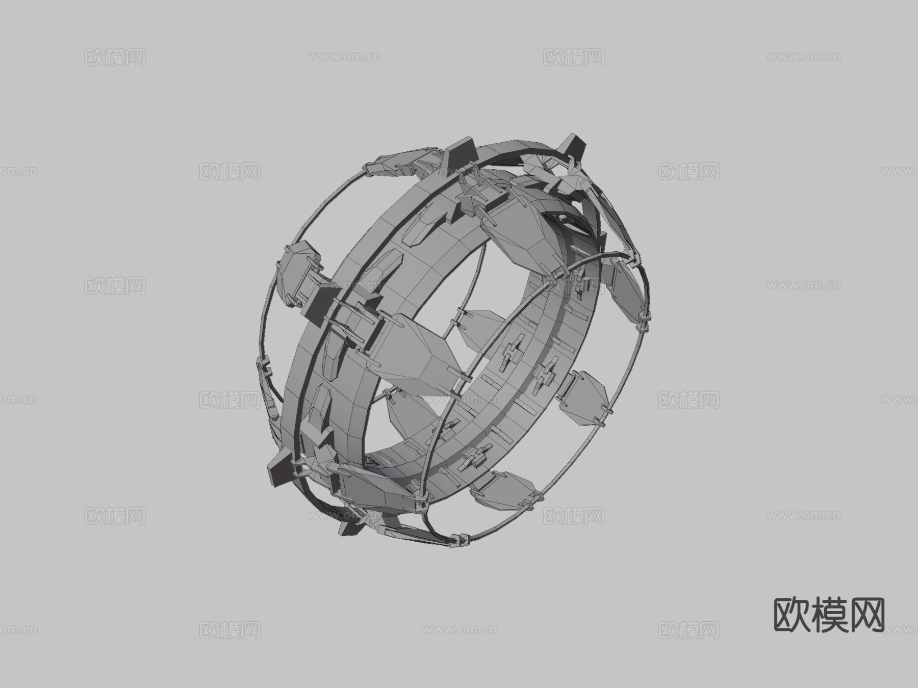 科幻跳跃门su模型下载（渲染图3）