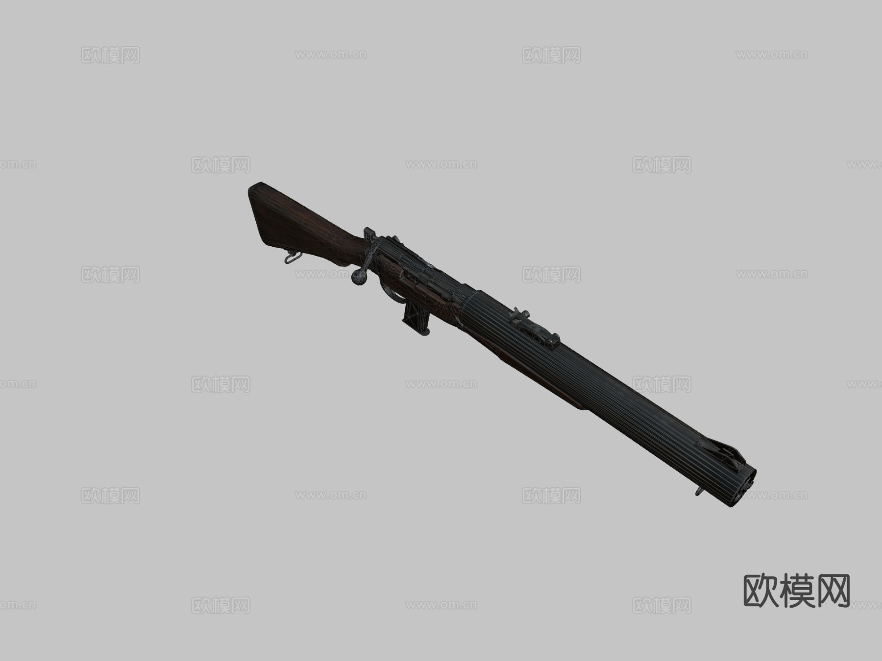 卡宾枪su模型下载（渲染图1）