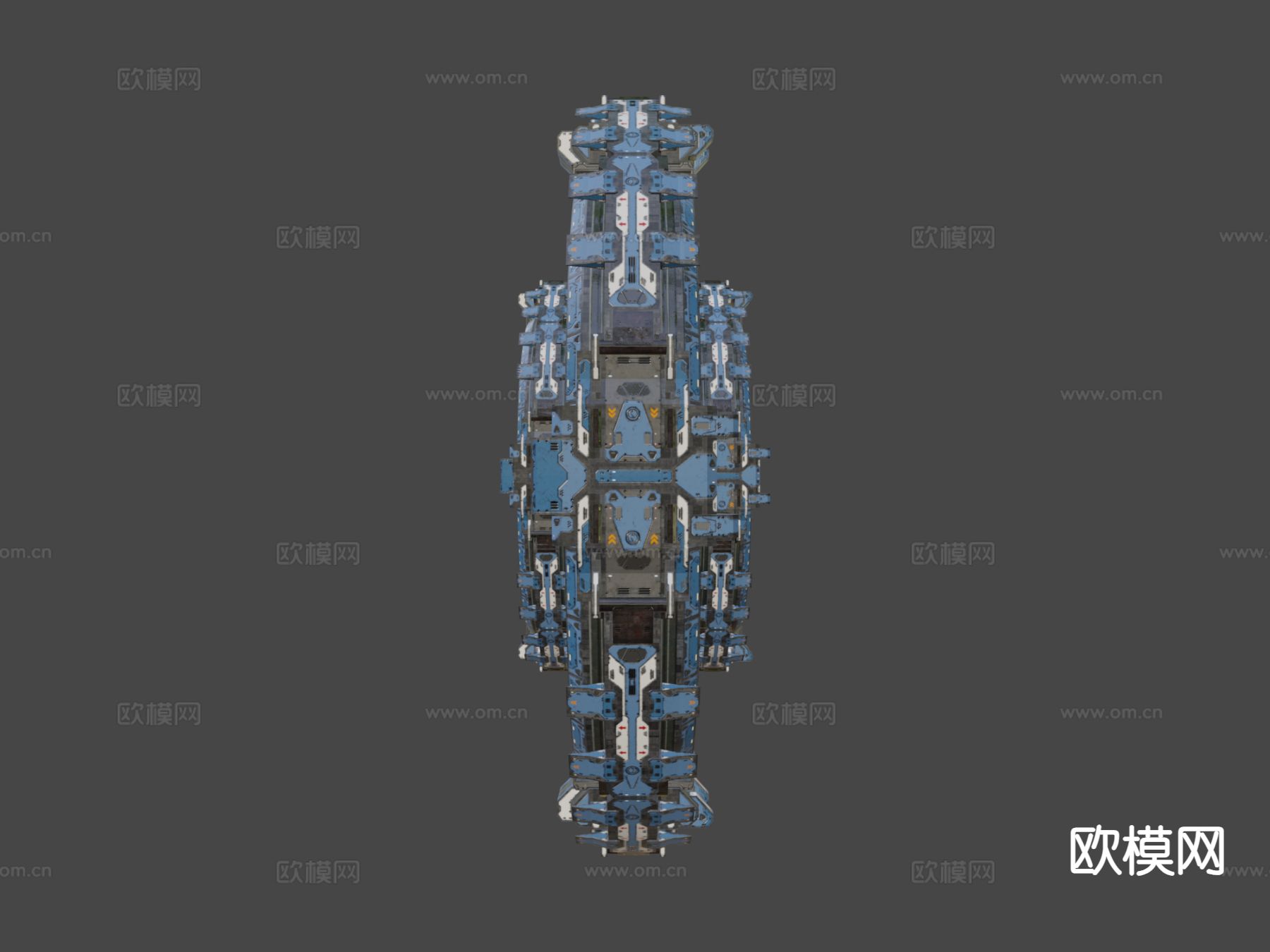 IV型 科幻跳跃门 机械设备su模型下载（渲染图5）