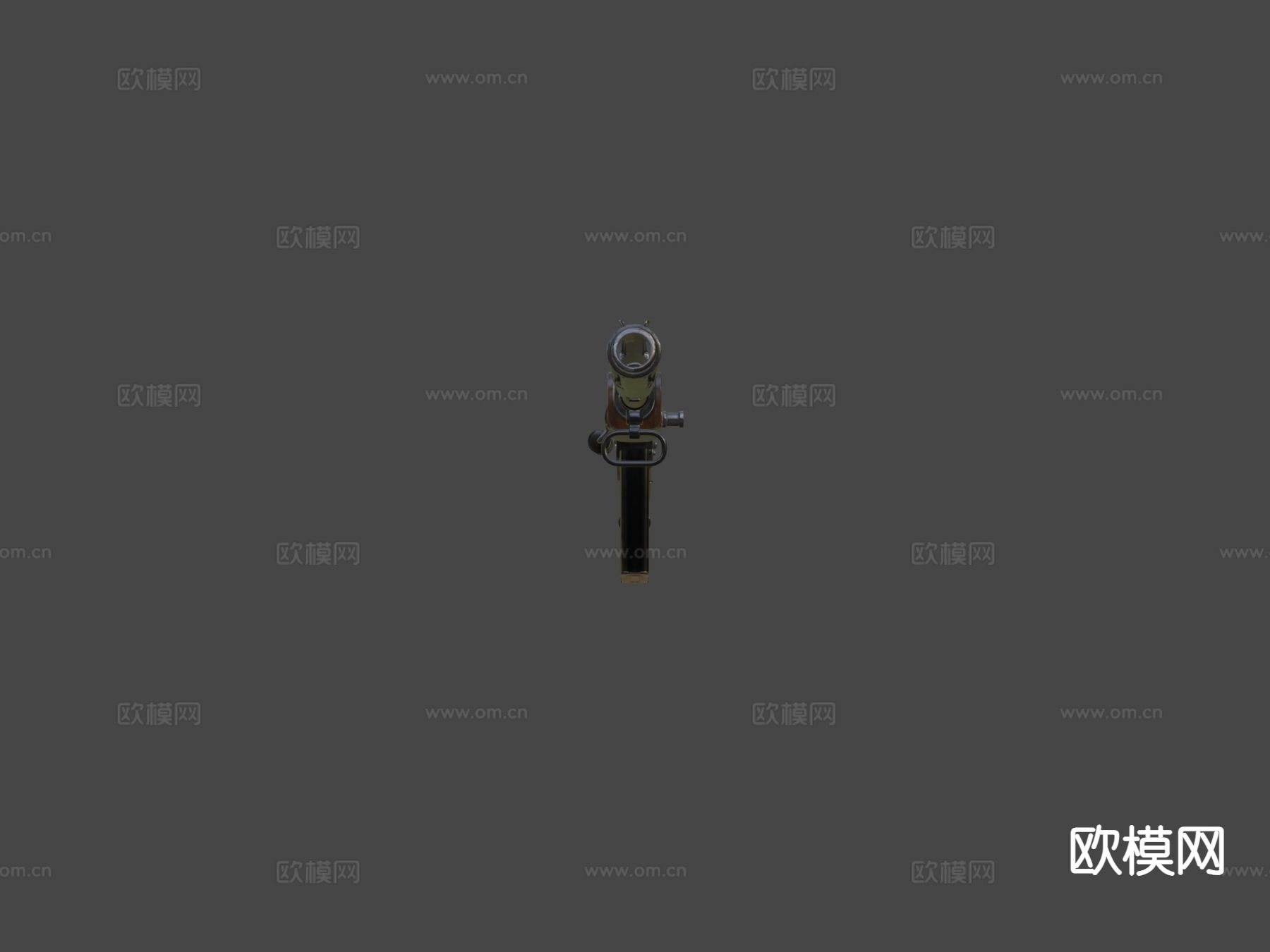 折叠式自动步枪su模型下载（渲染图4）