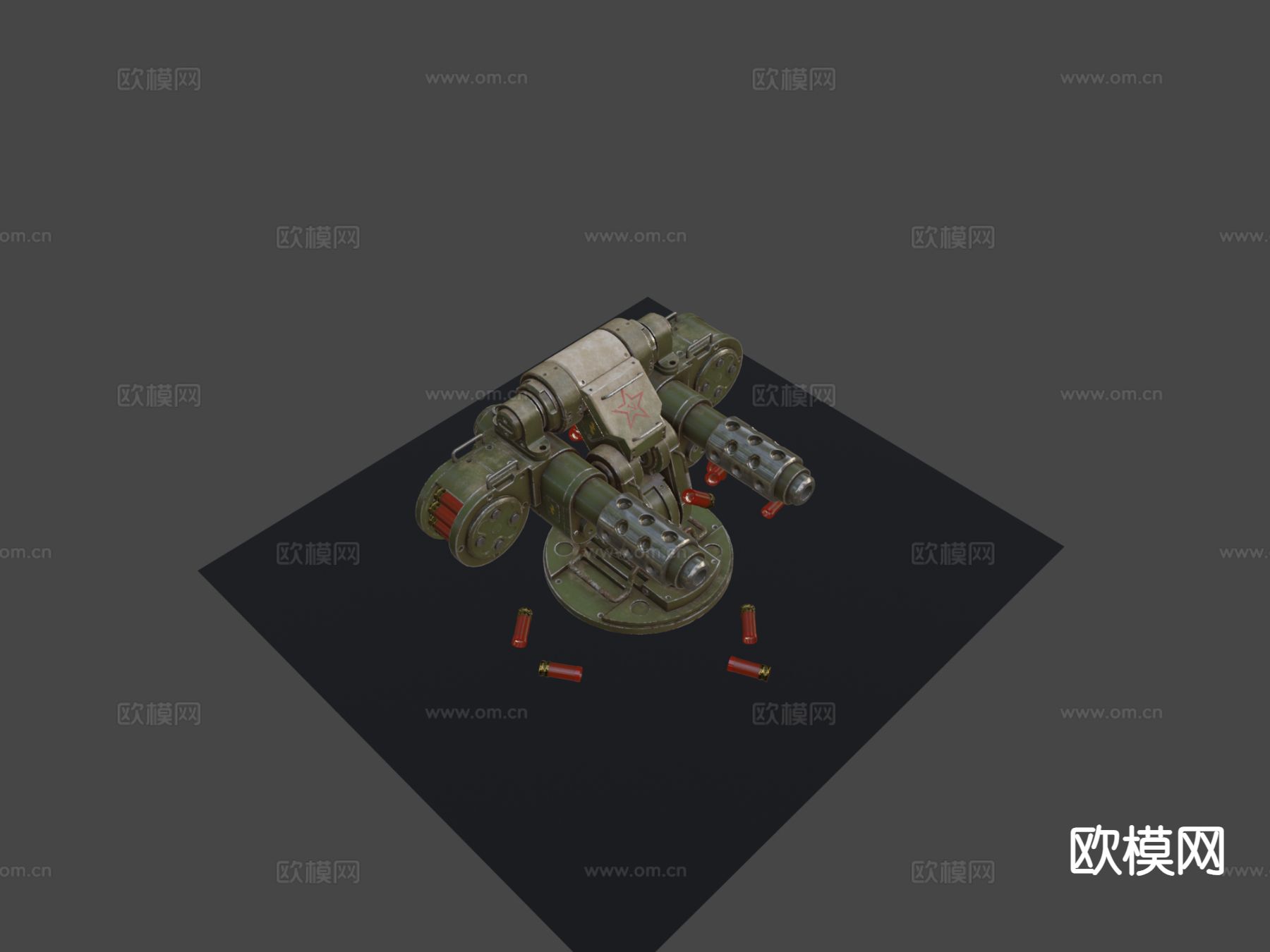 炮塔su模型下载（渲染图4）