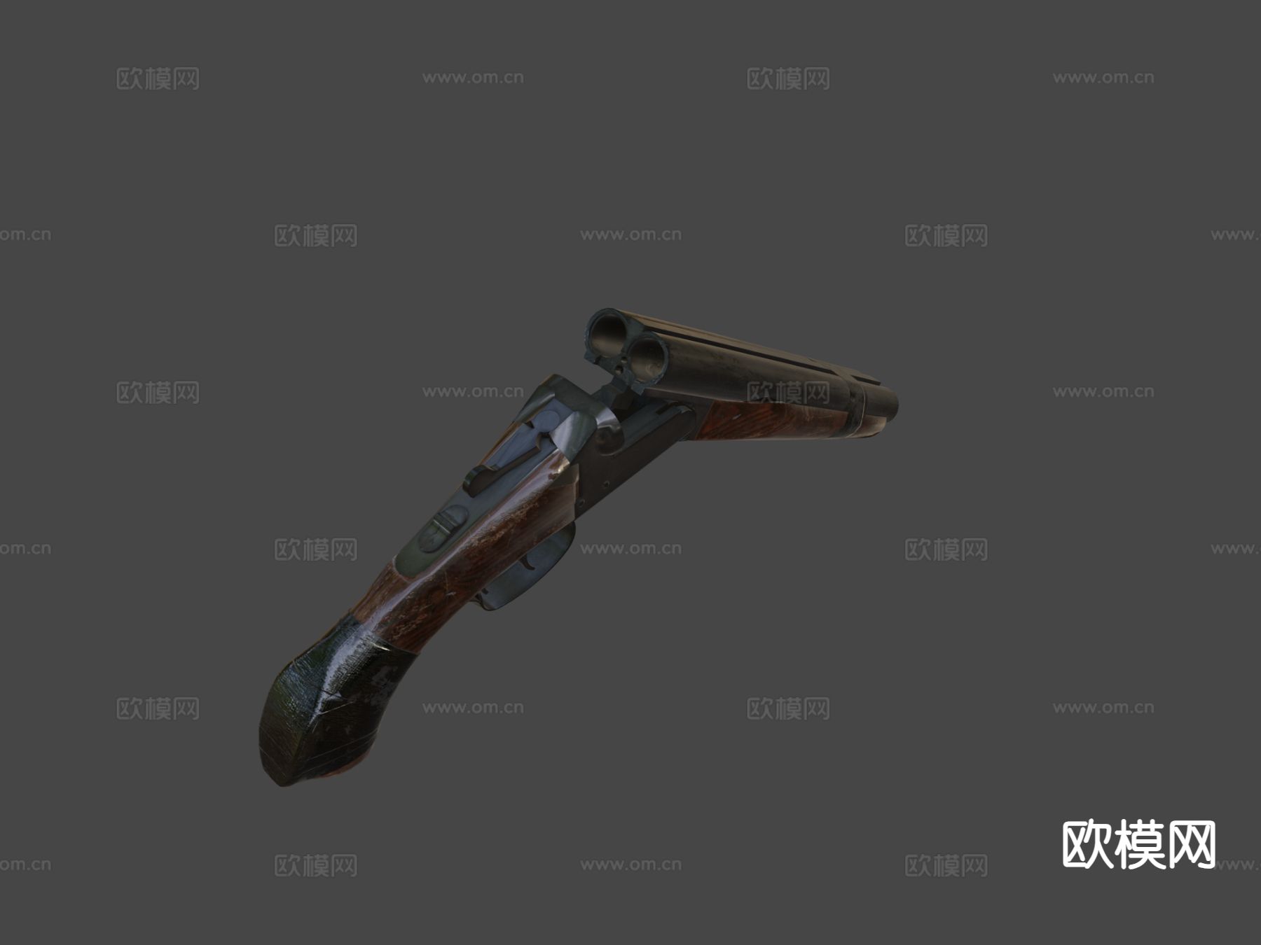 短管猎枪 枪支 枪械su模型下载（渲染图4）