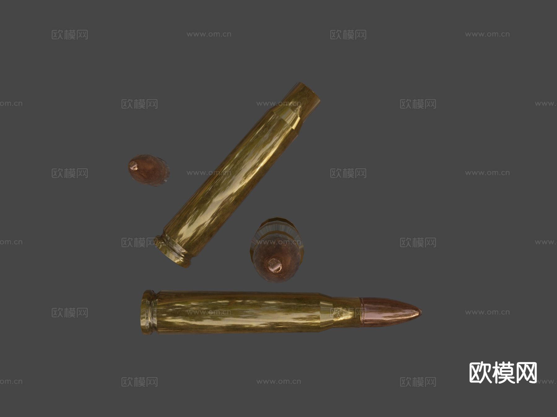 弹药5.56X45mmsu模型下载（渲染图5）