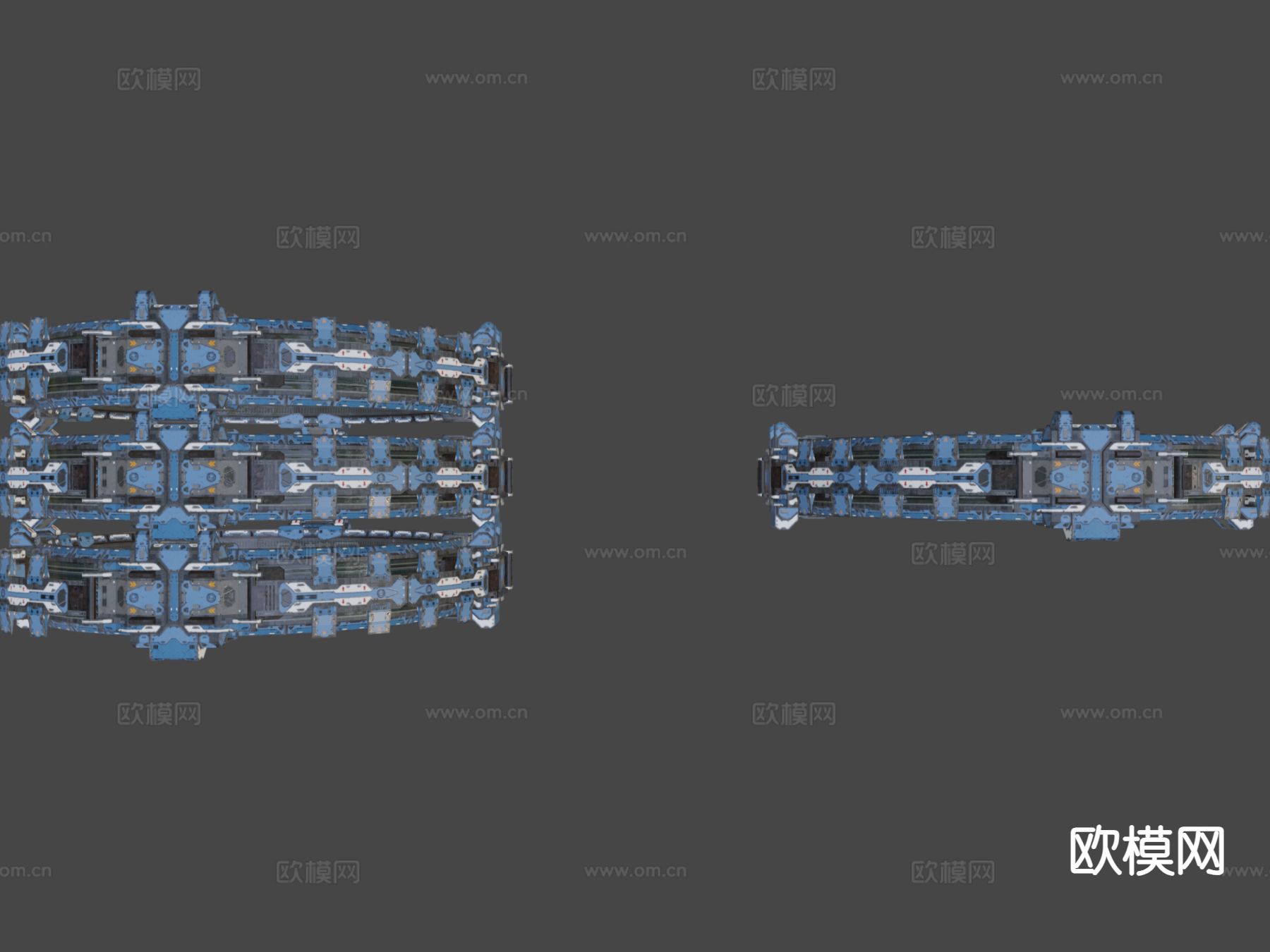 IV型 科幻跳跃门 机械设备su模型下载（渲染图7）