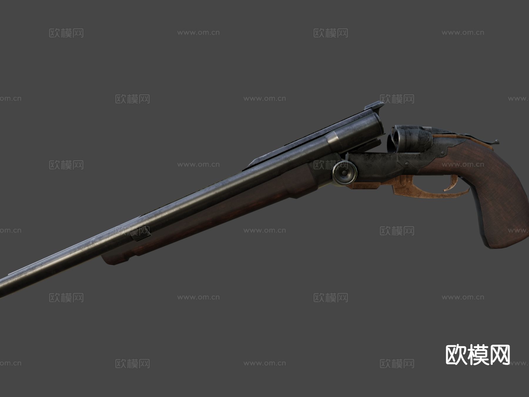 超级霰弹枪 枪支 枪械su模型下载（渲染图6）