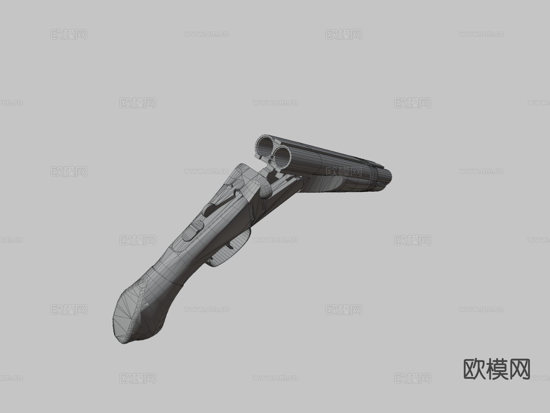 短管猎枪 枪支 枪械su模型下载（渲染图3）