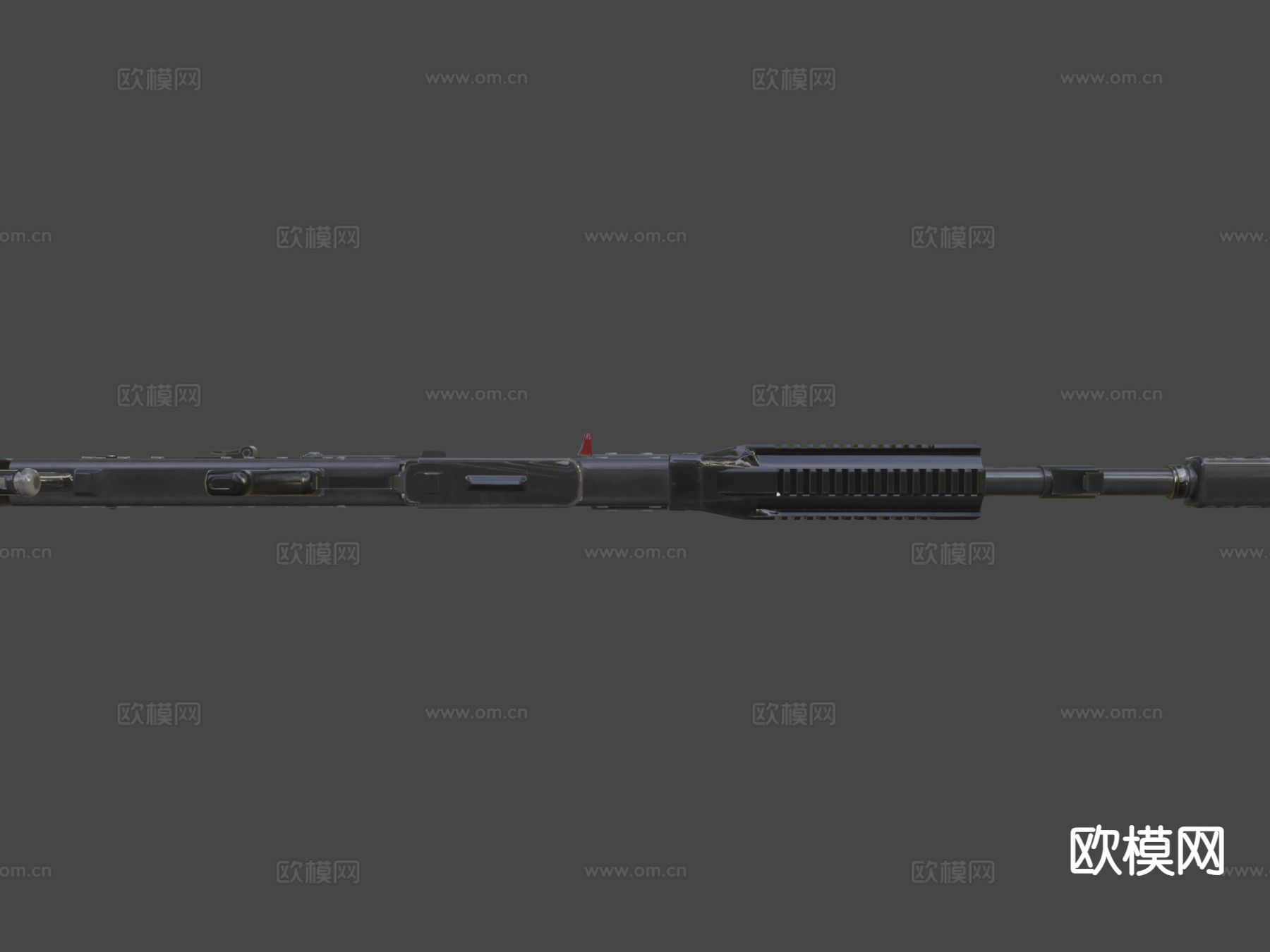 AK-50反器材步枪su模型下载（渲染图4）