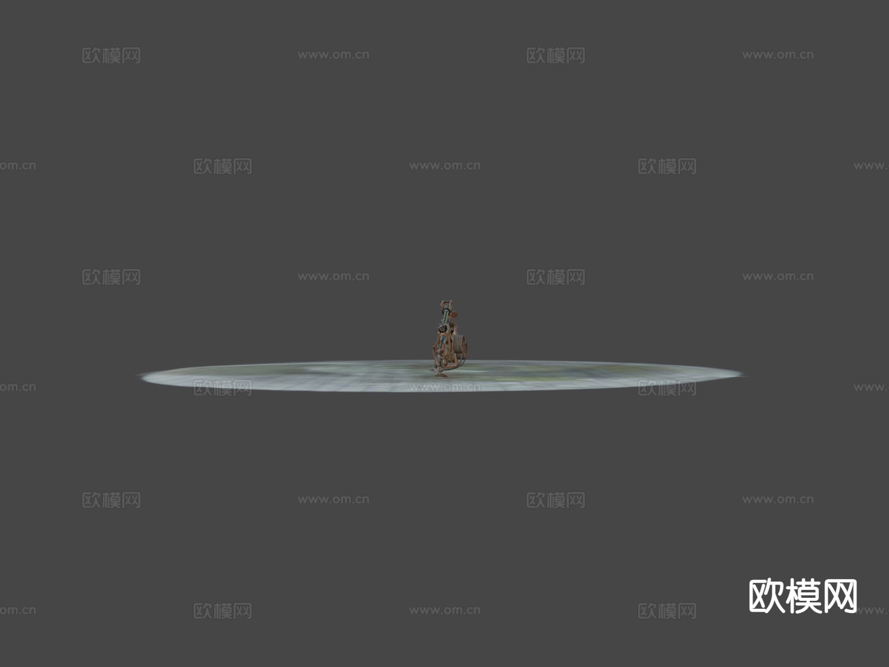 蒸汽朋克鱼叉枪su模型下载（渲染图5）