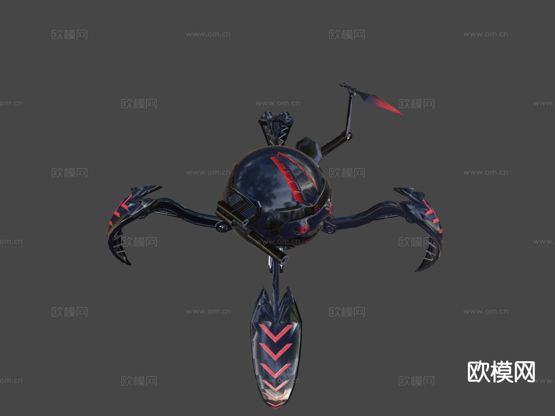 机械蜘蛛su模型下载（渲染图5）