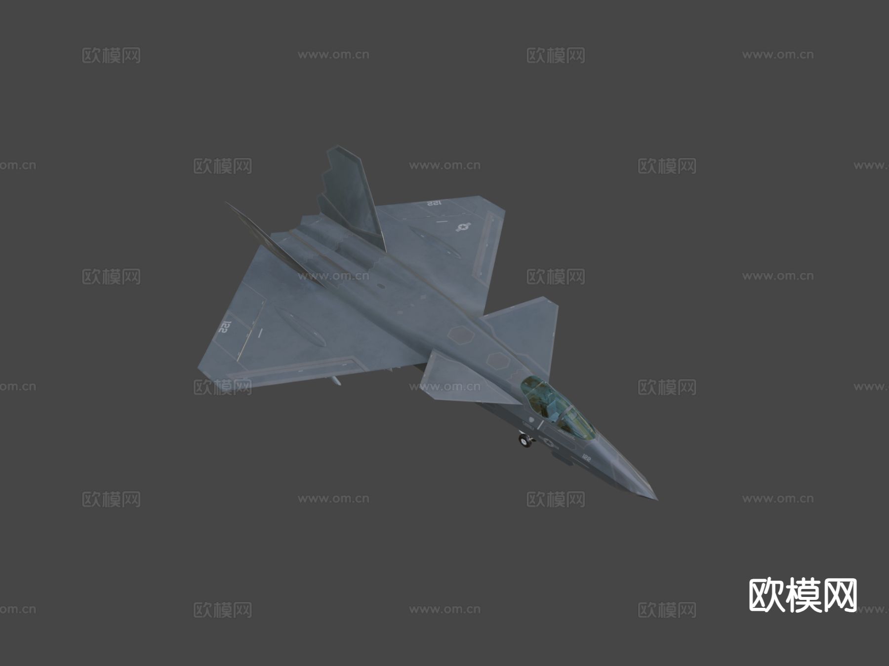 轰炸机 战斗机su模型下载（渲染图4）