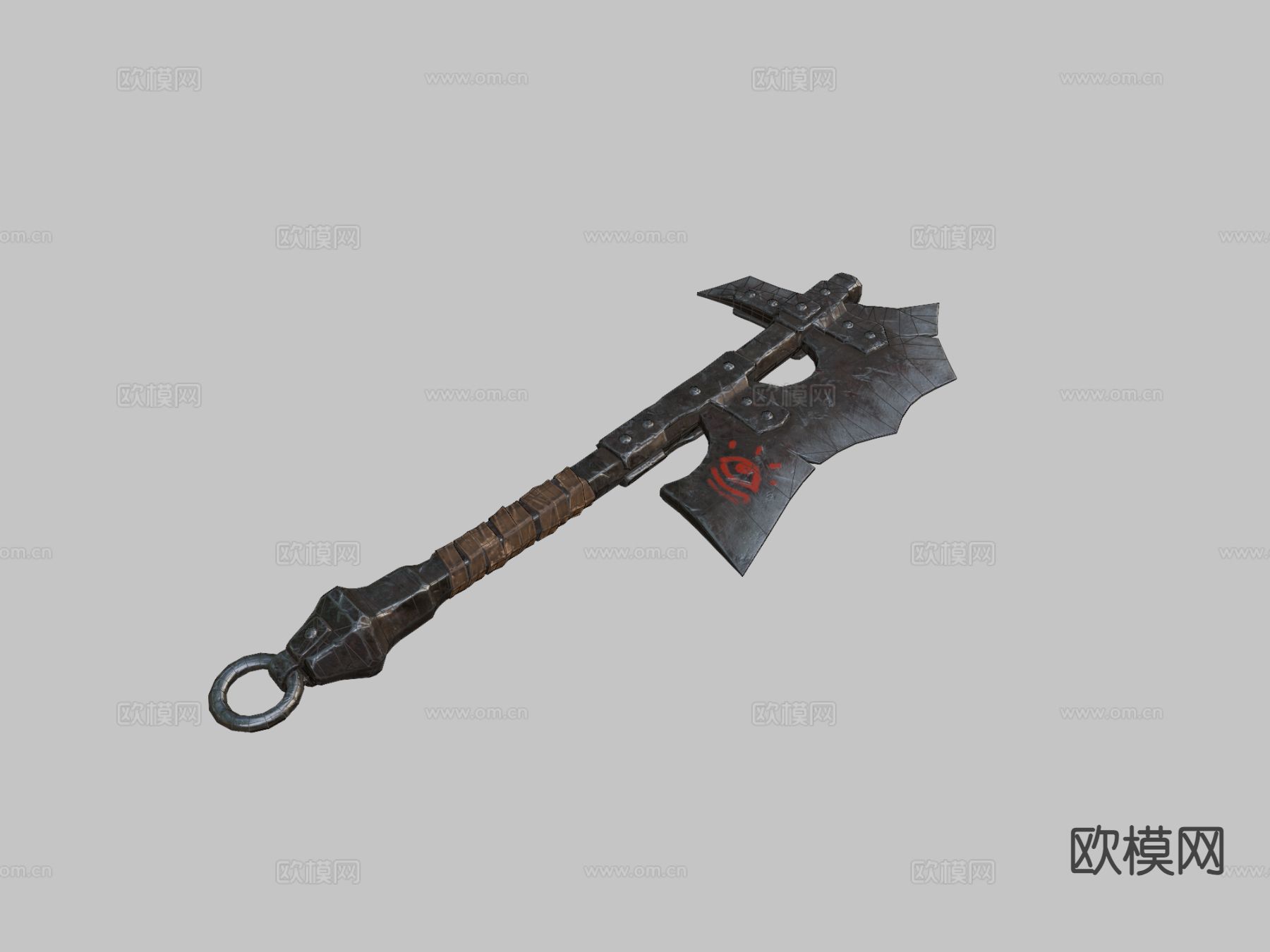 兽人斧su模型下载（渲染图1）