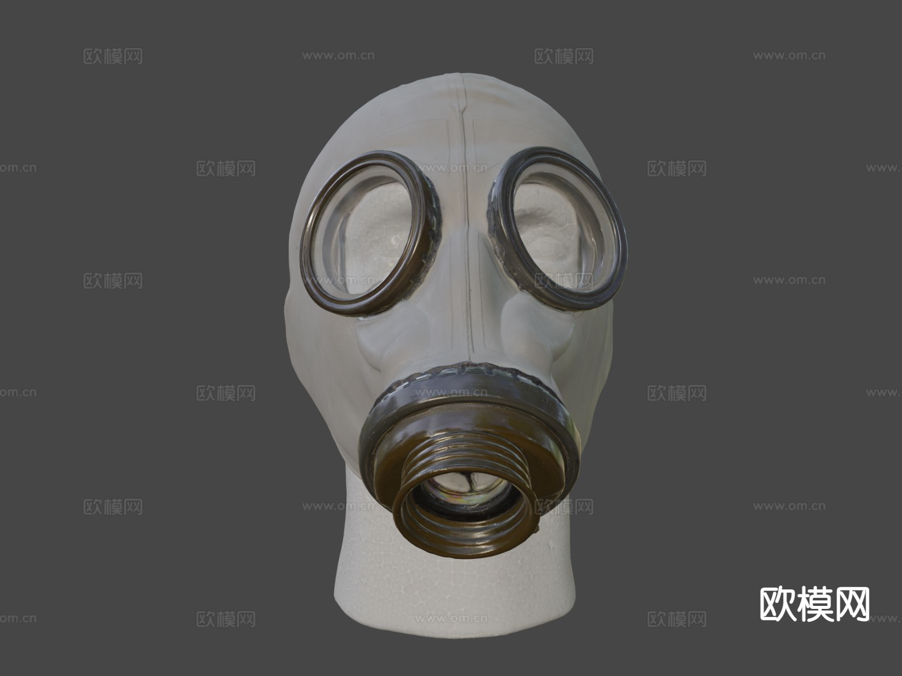 苏联防毒面具su模型下载（渲染图7）